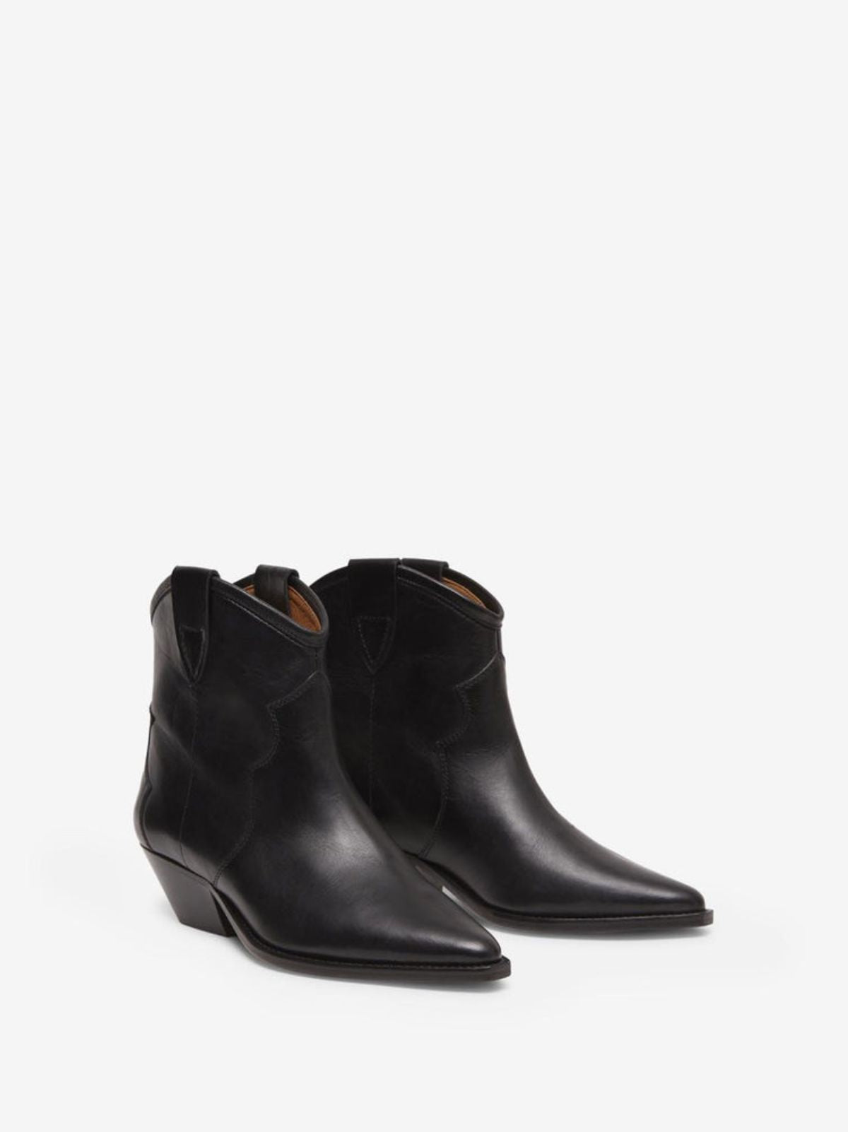 Dewina Leather Boots - Black