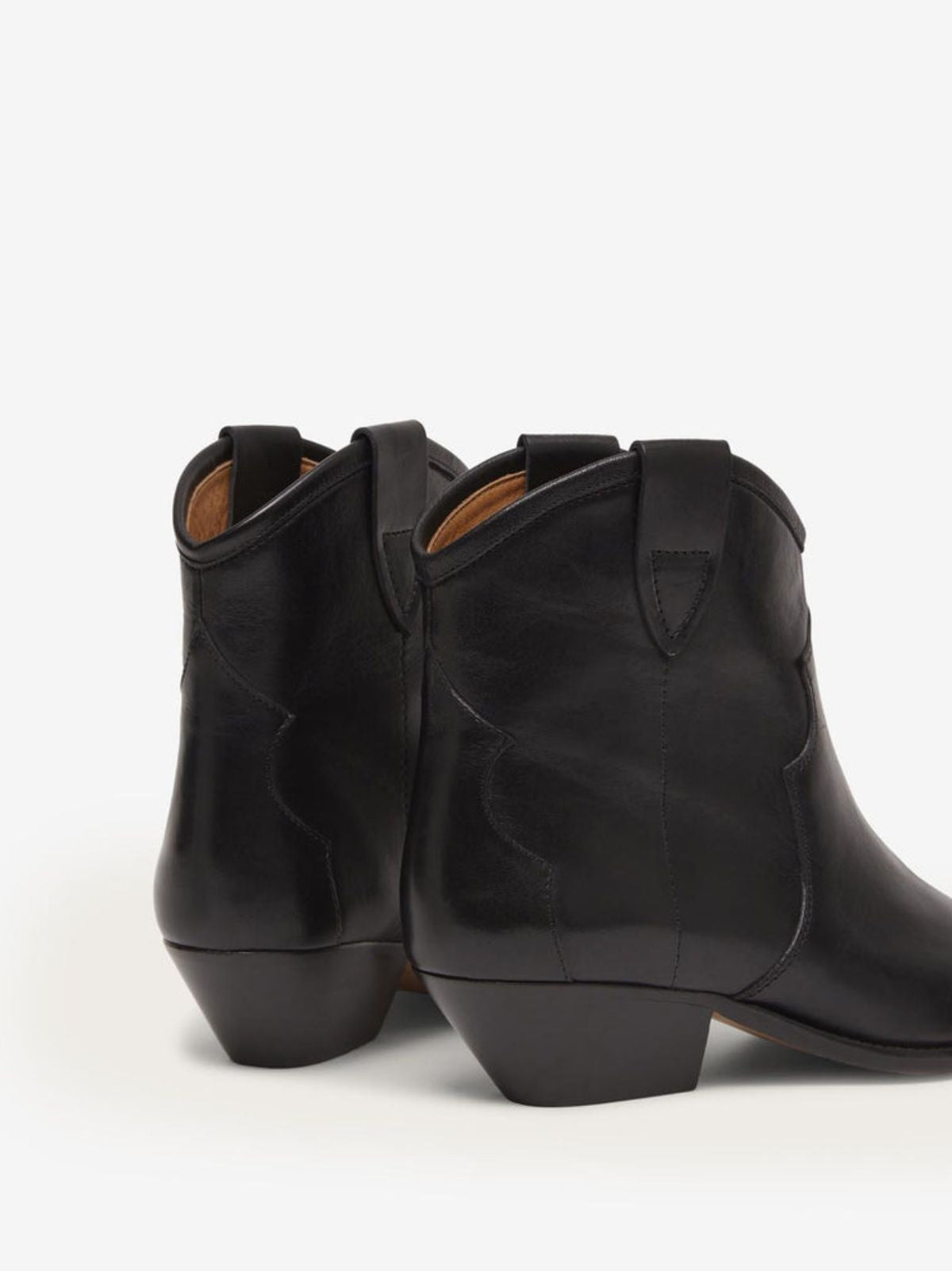 Dewina Leather Boots - Black