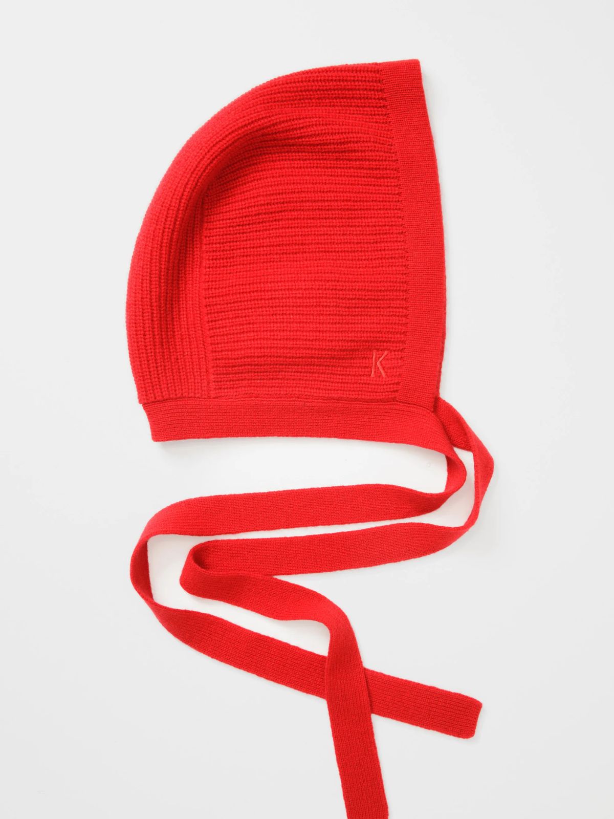 Cashmere Bonnet Hat - Red