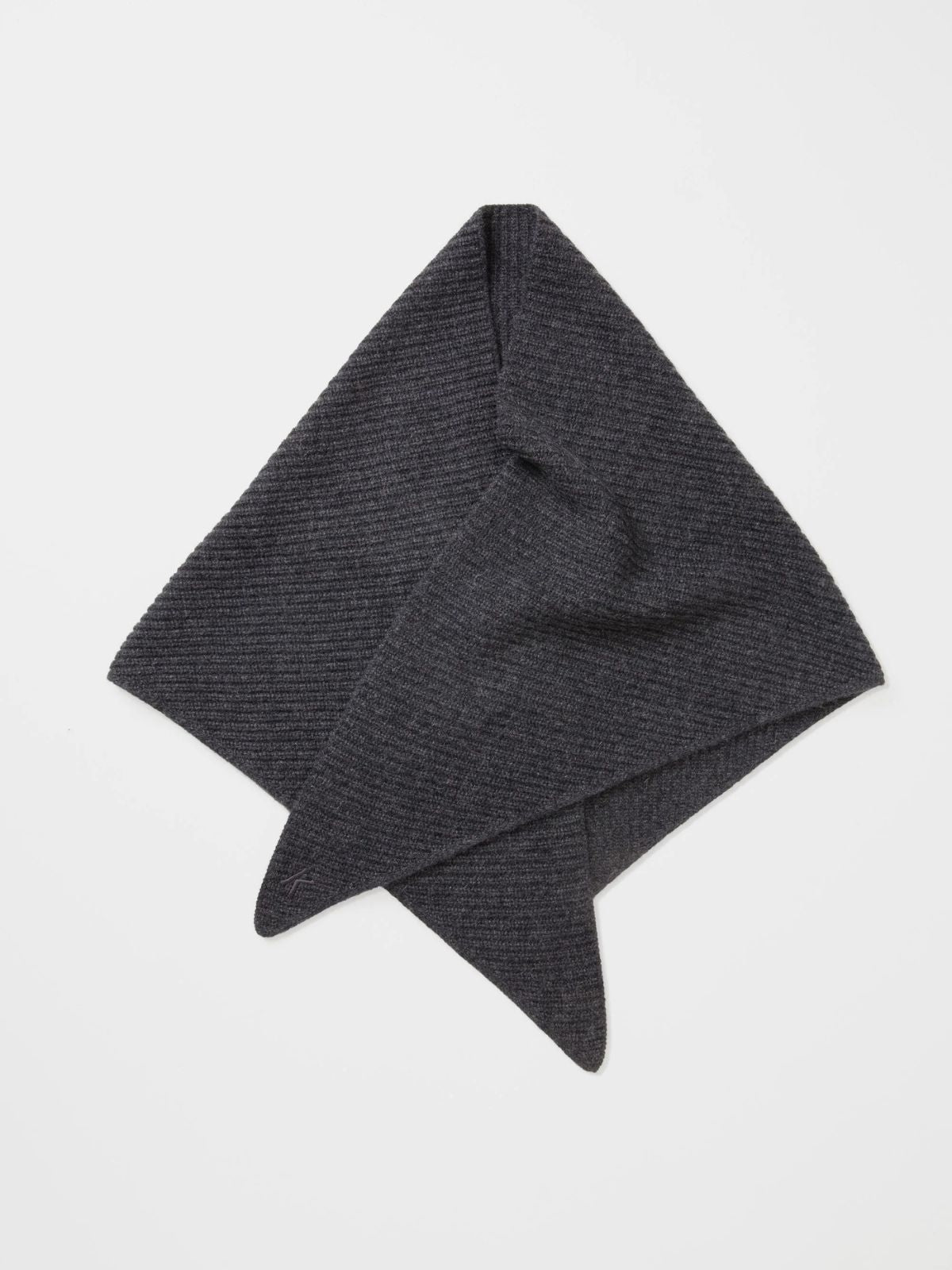 Triangle Cashmere Scarf - Charcoal