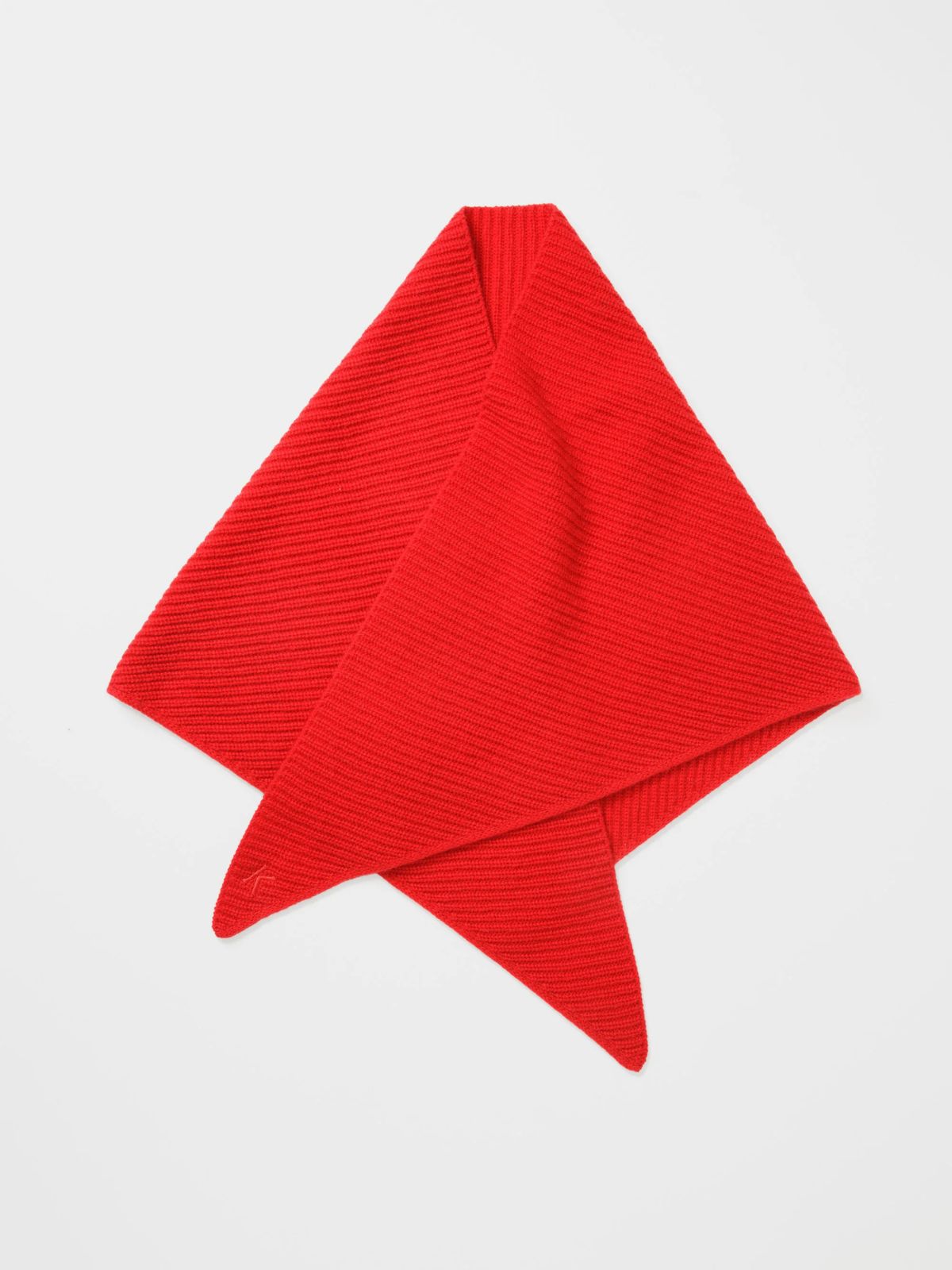 Triangle Cashmere Scarf - Red