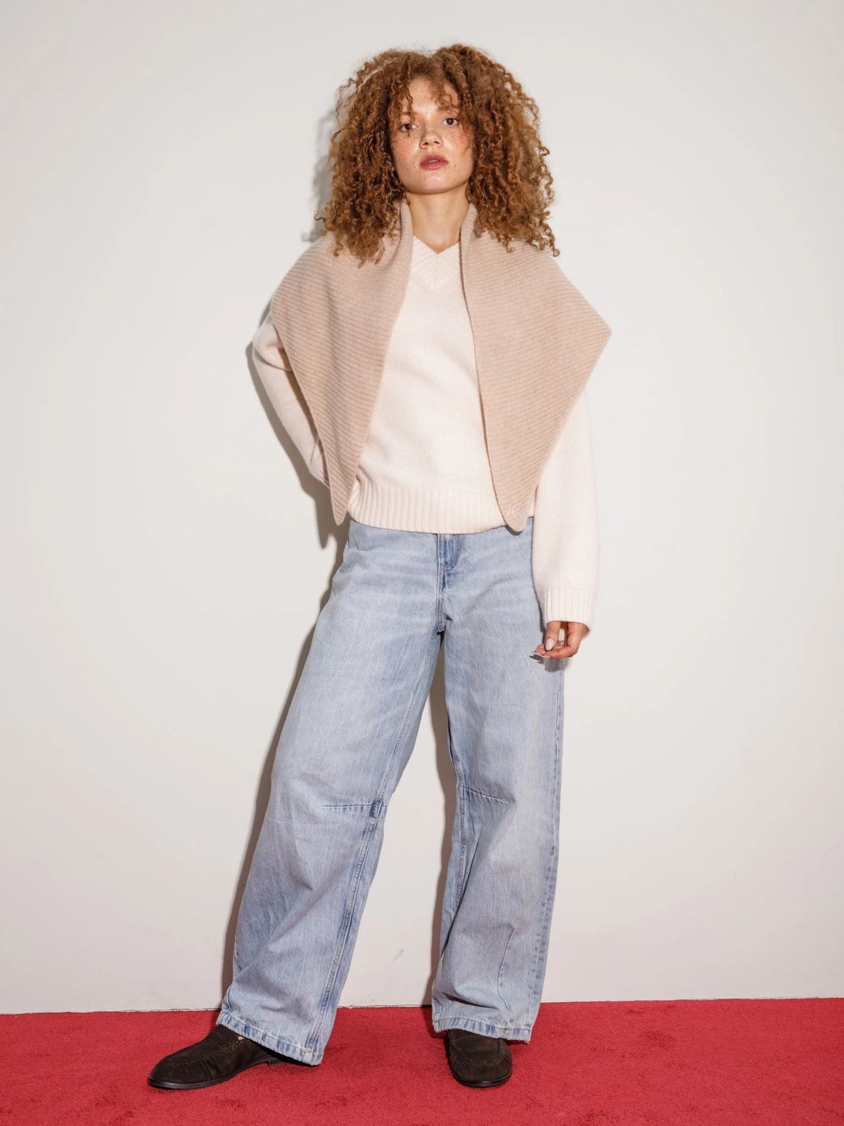 Triangle Cashmere Scarf - Vicuna