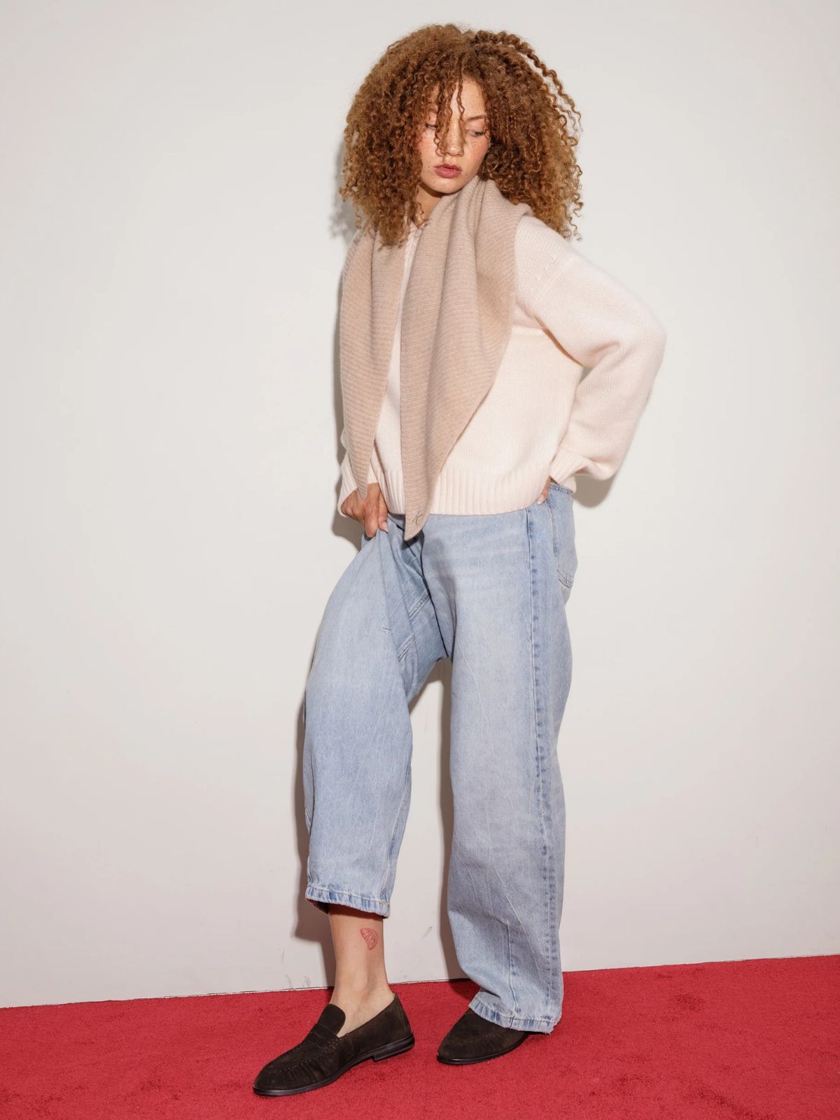 Triangle Cashmere Scarf - Vicuna