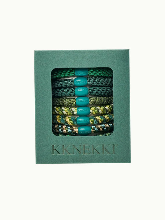 Kknekki Hair Tie Bundle (8 Pack) - Forest Edition