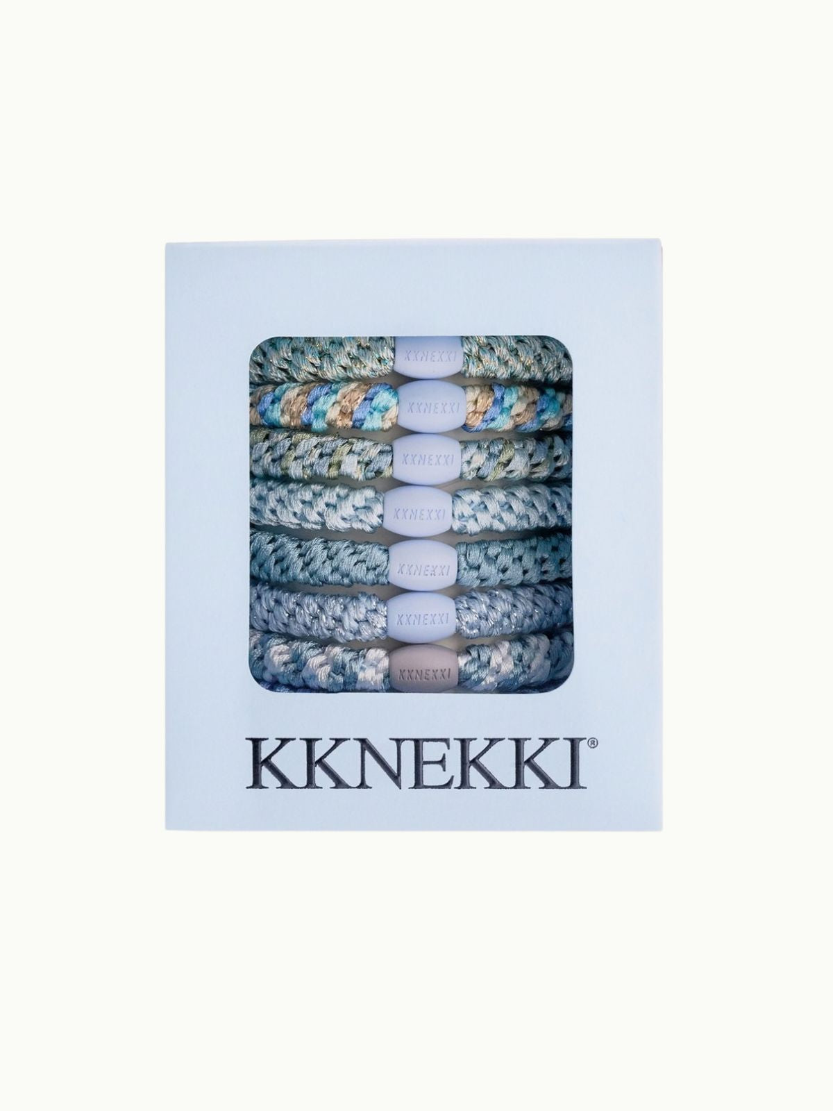 Kknekki Hair Tie Bundle (8 Pack) - Sky Edition
