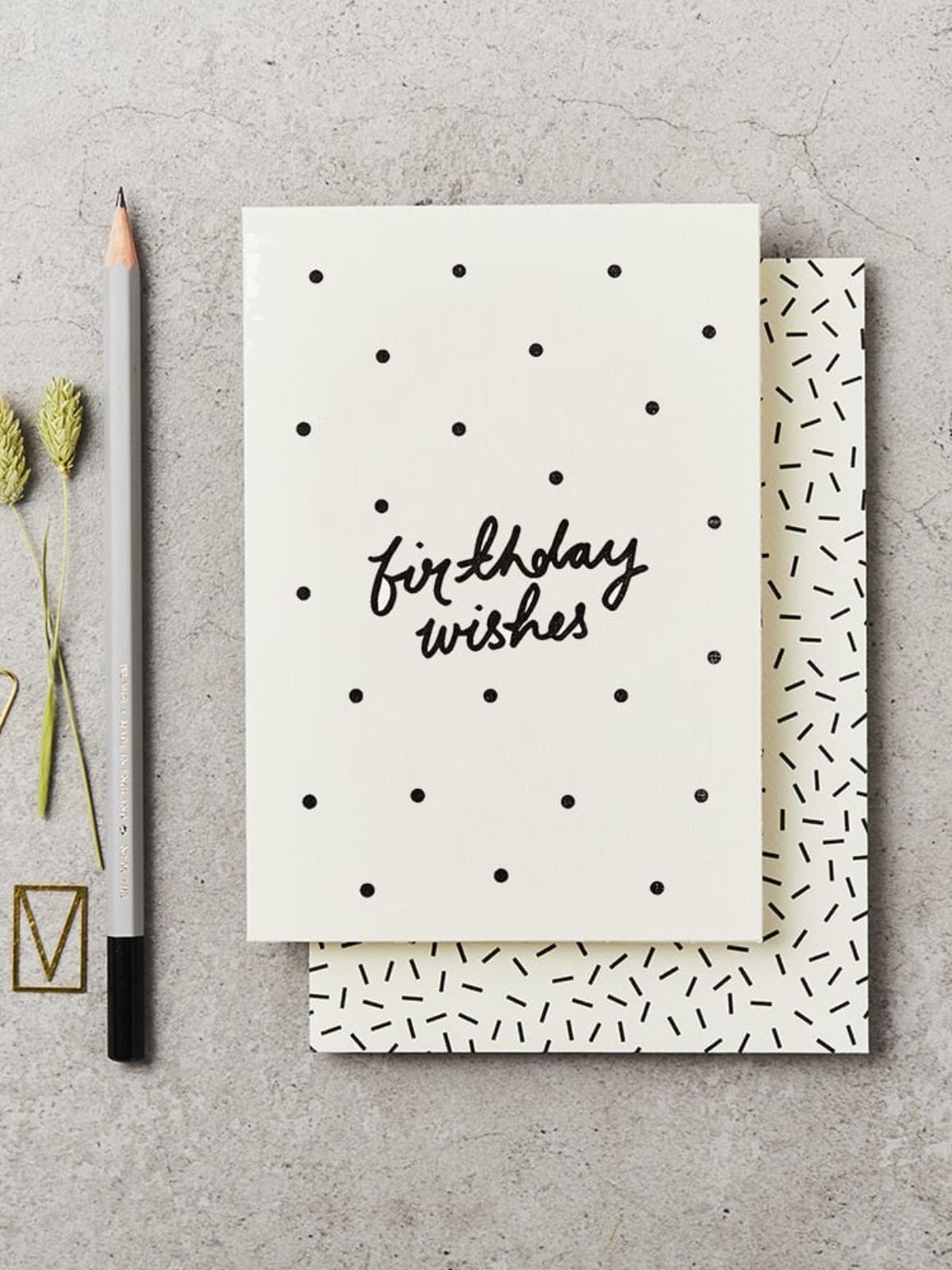 Birthday Wishes Card - Polka