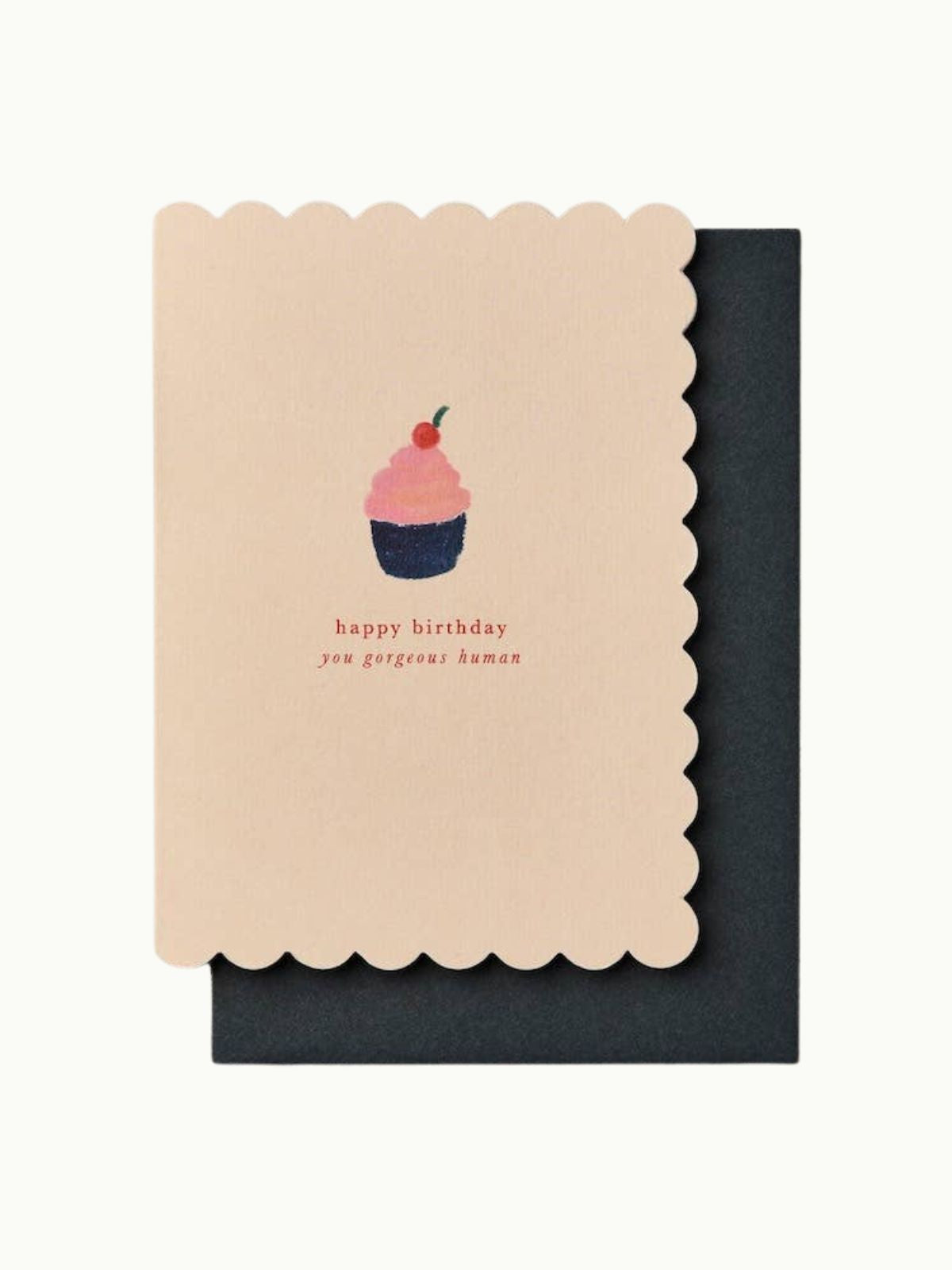 Scallop Card - Cupcake