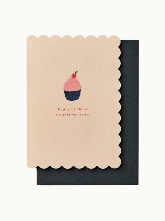Scallop Card - Cupcake
