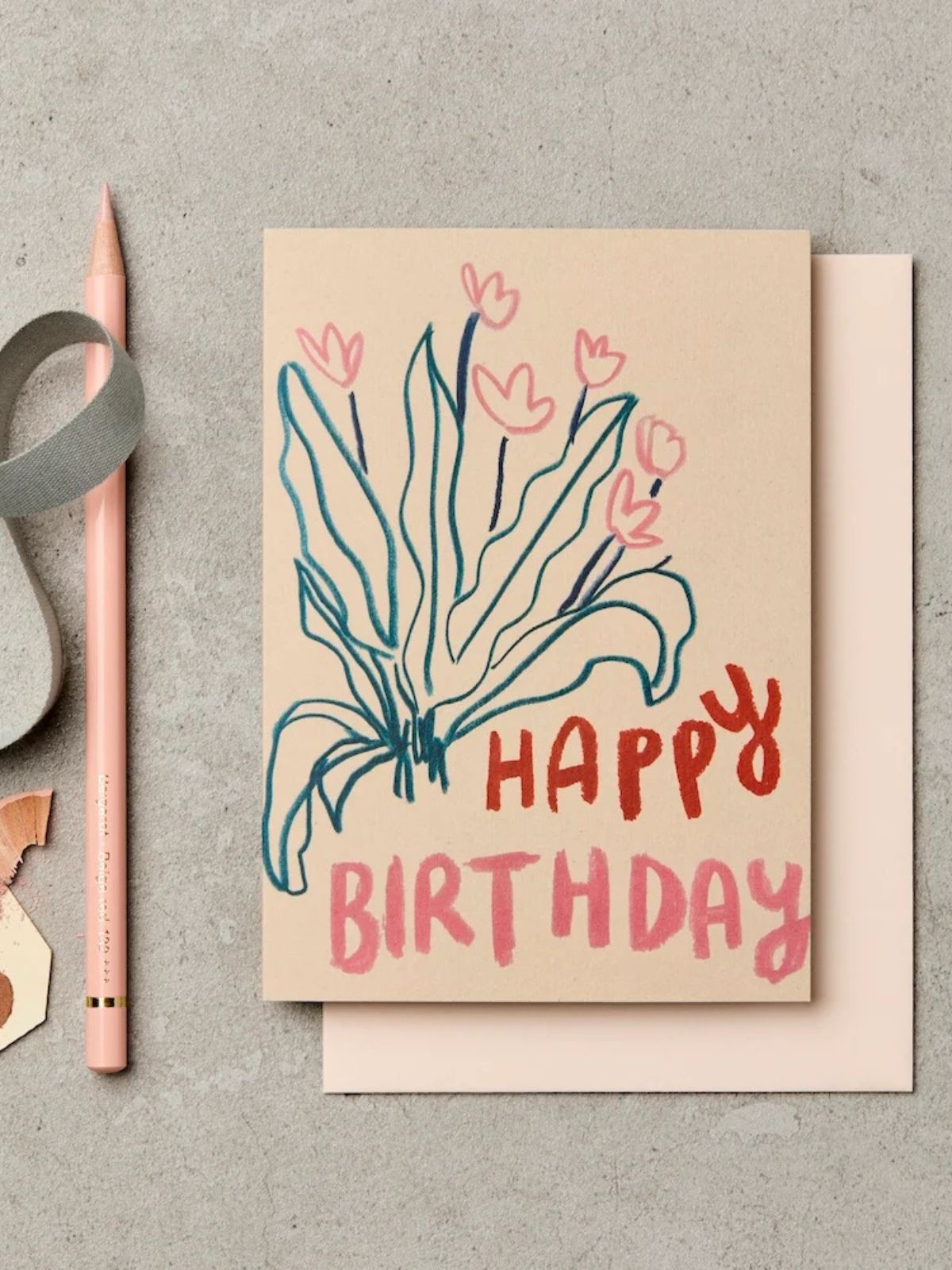 Happy Birthday Card - Tulips