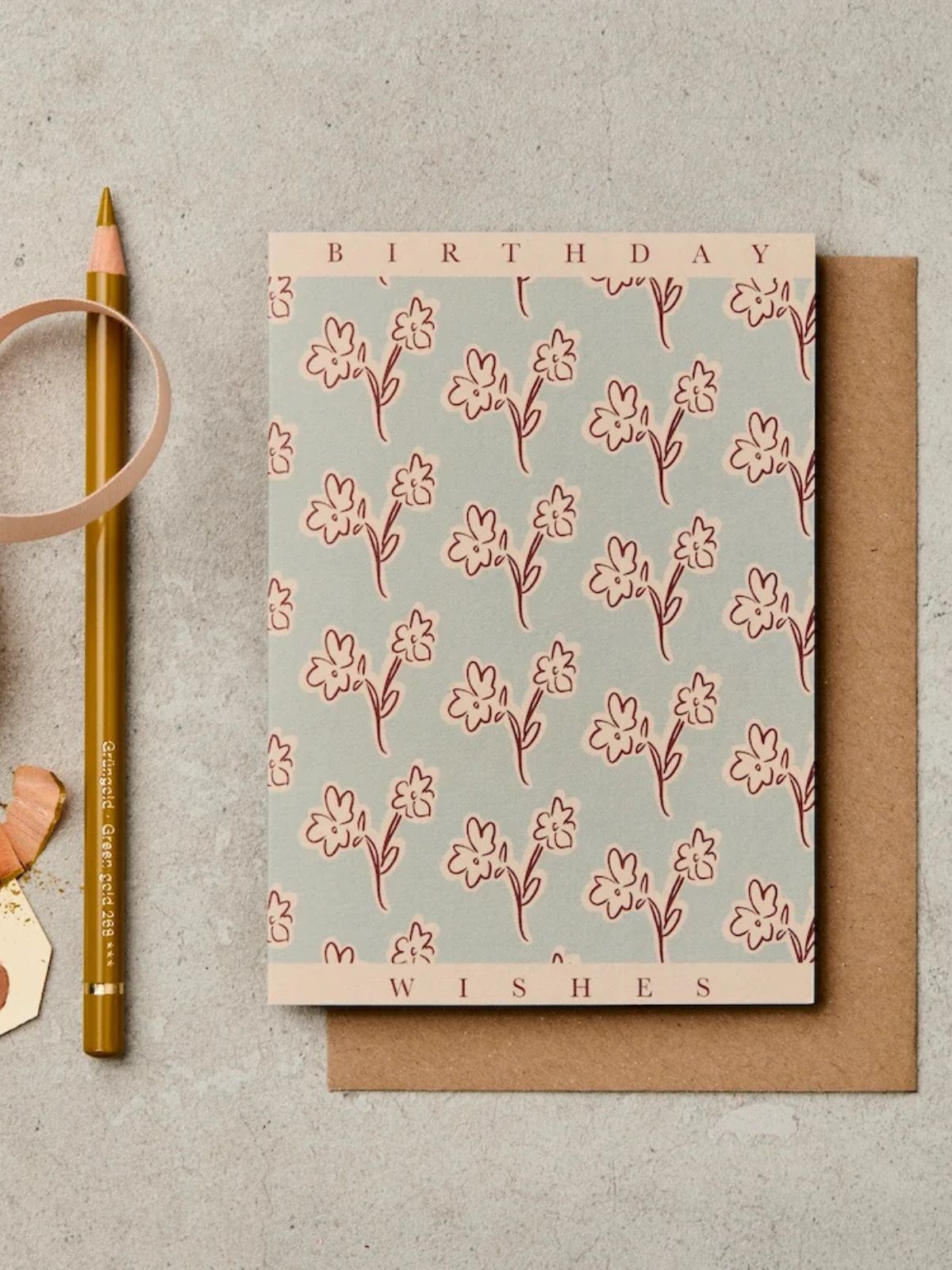 Birthday Wishes Card - Ditsy