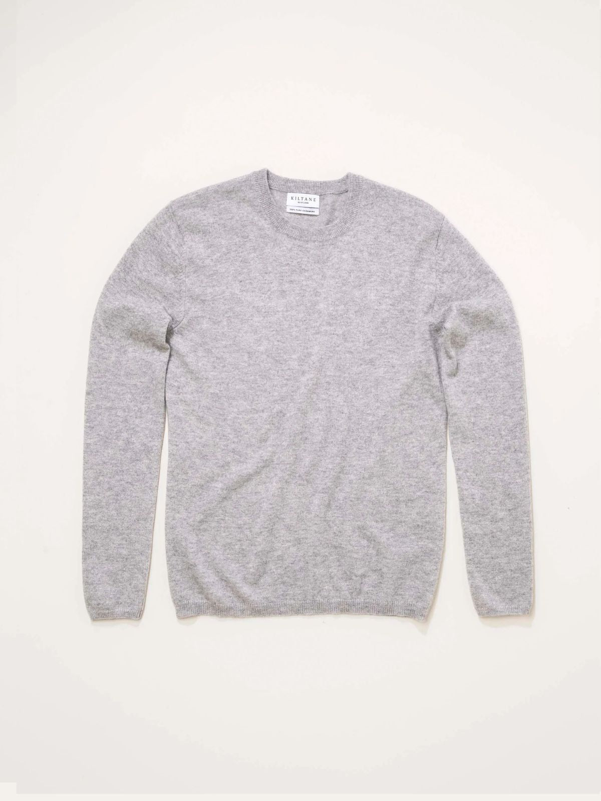 Cashmere Crew Neck Jumper - Ligh Grey