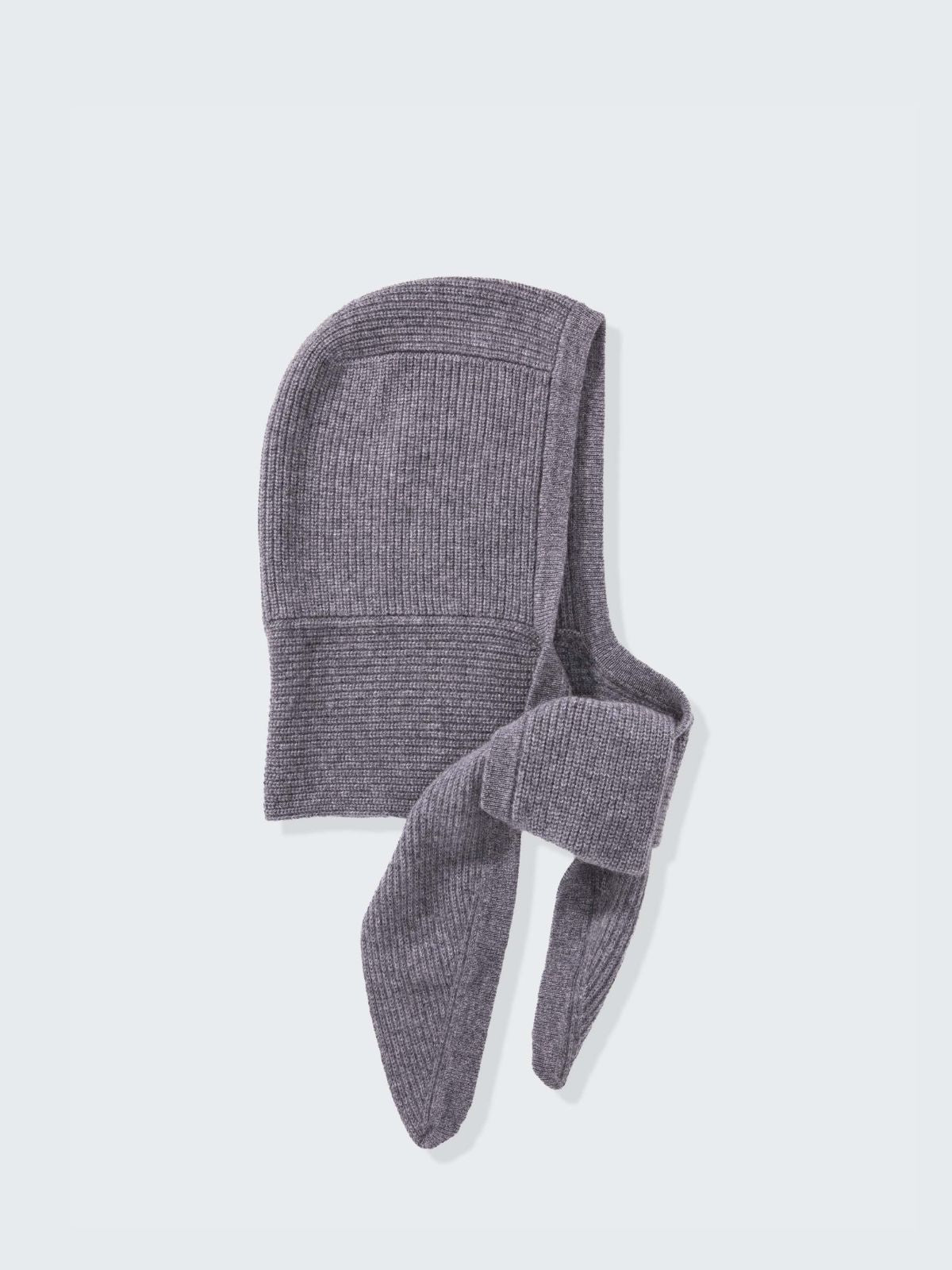 Knitted Bonnet & Neck Tie - Derby Grey