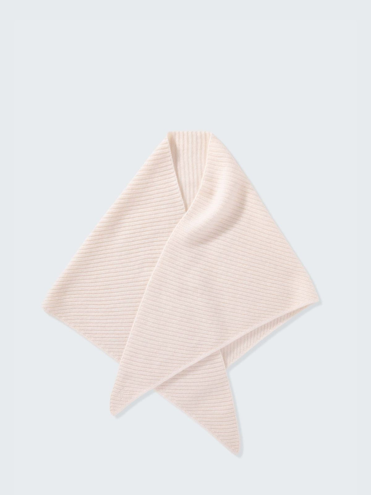 Triangle cashmere Scarf - Cream