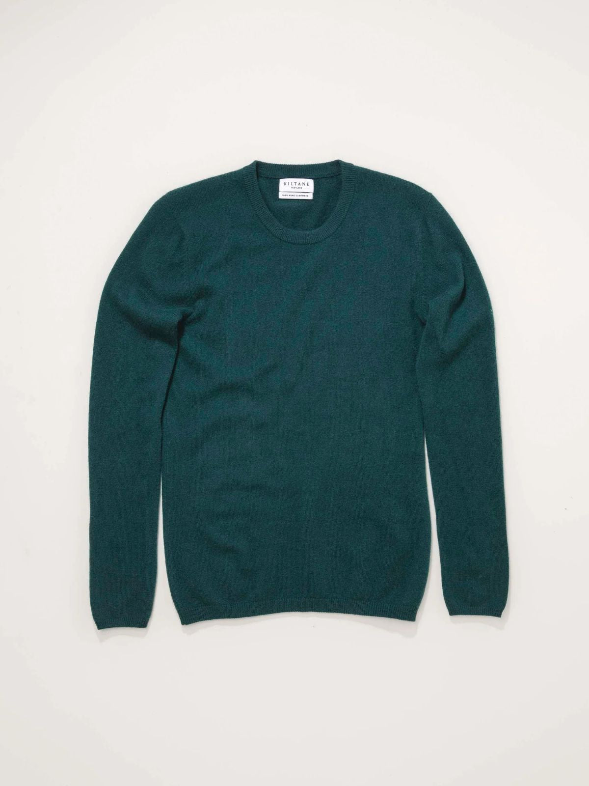 Cashmere Crew Neck Jumper - Forest