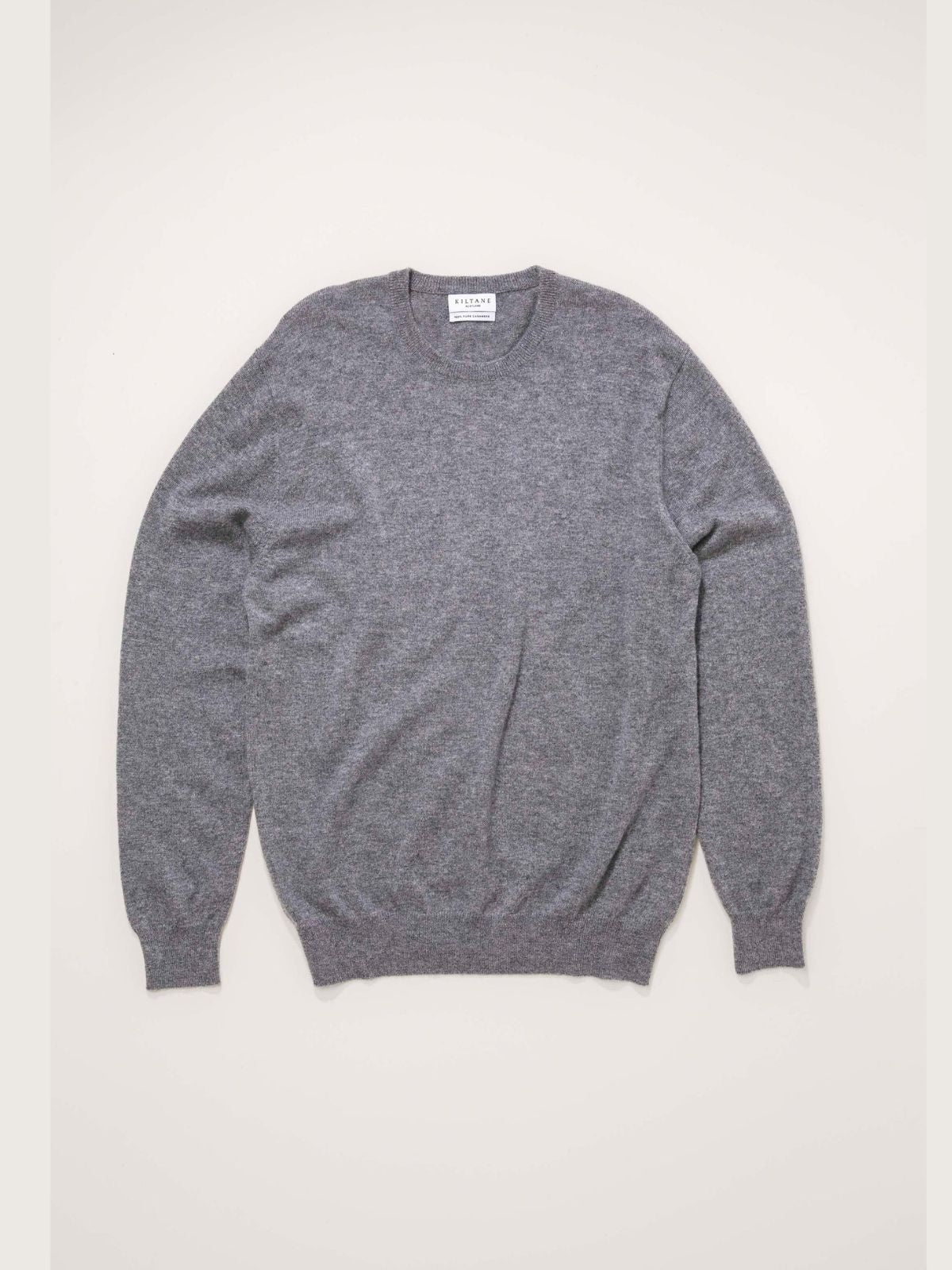 Men's Cashmerev Crew Neck Jumper - Derby Grey