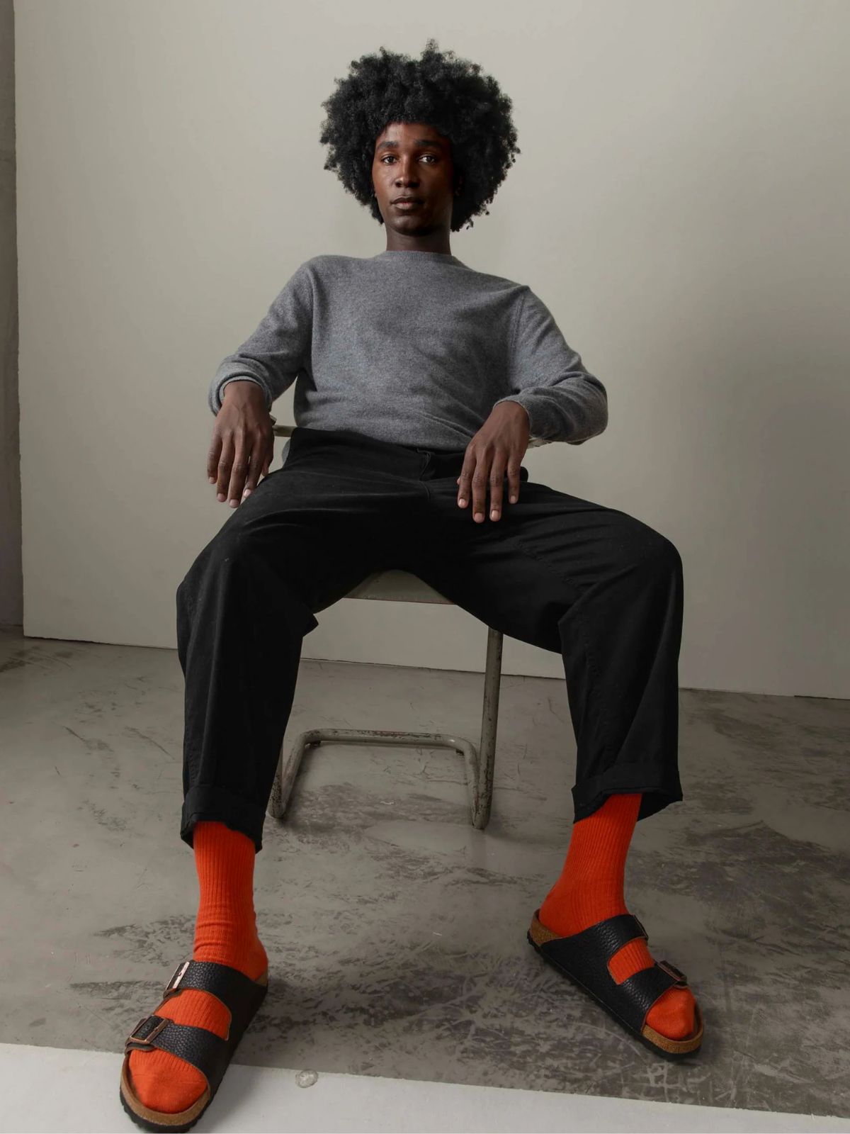 Men's Cashmerev Crew Neck Jumper - Derby Grey
