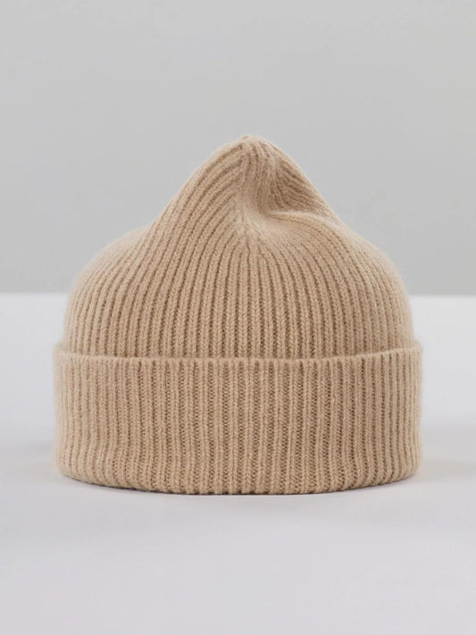 Wool Beanie - Sand