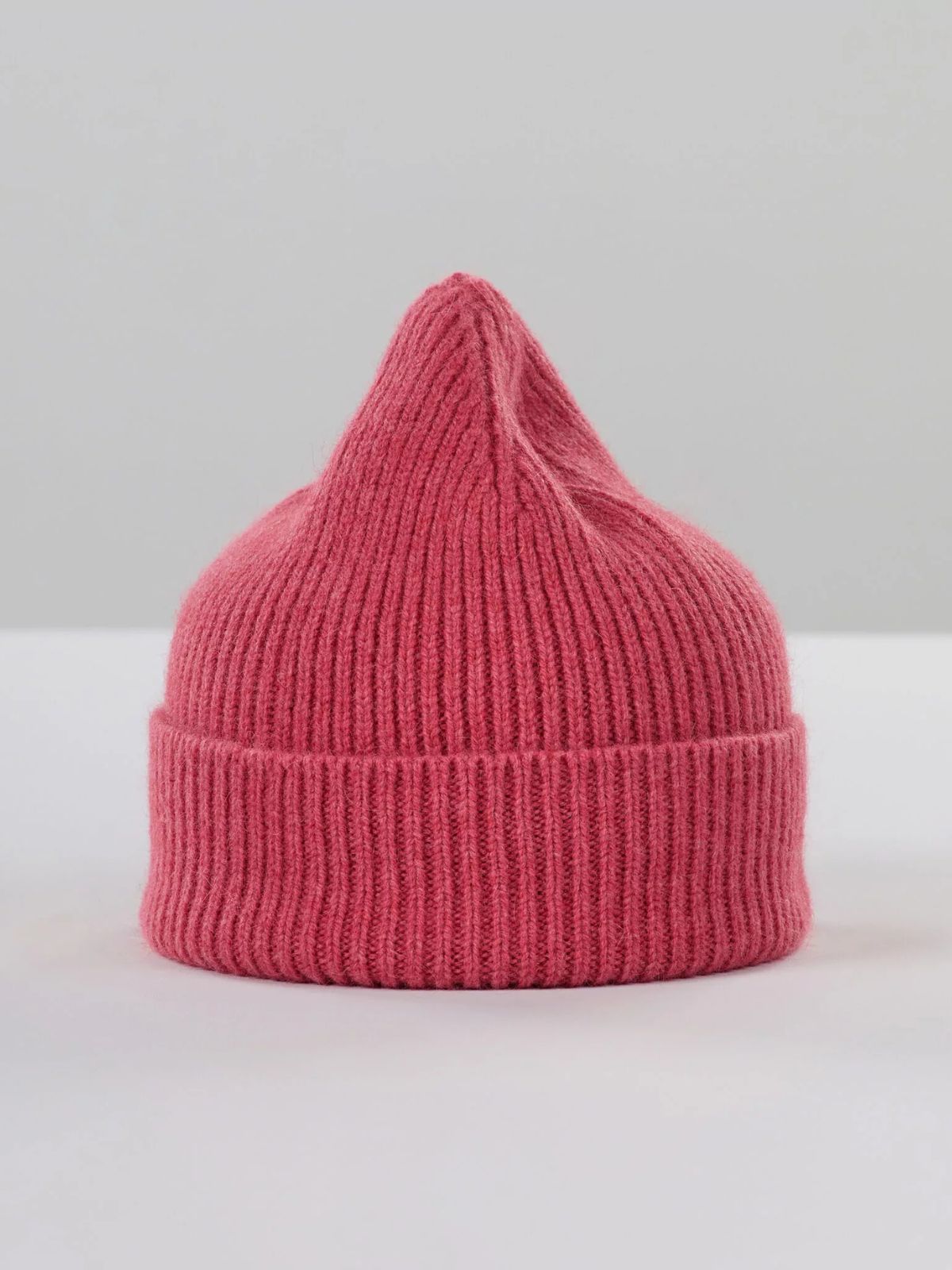 Wool Beanie - Fuchsia
