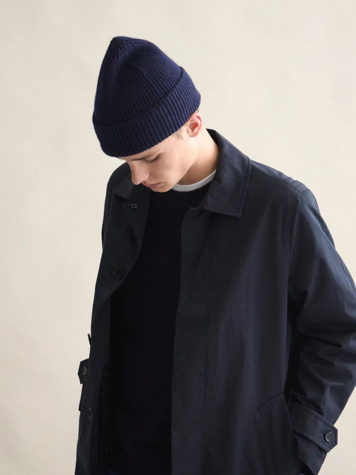 Wool Beanie - Midnight