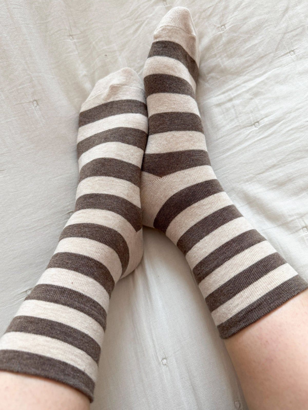 Wally Stripe Socks - Brown