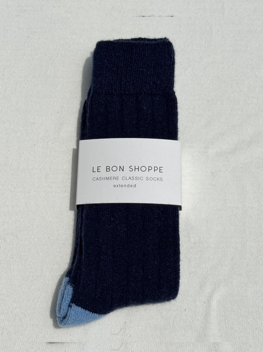 Classic Cashmere Socks - Navy
