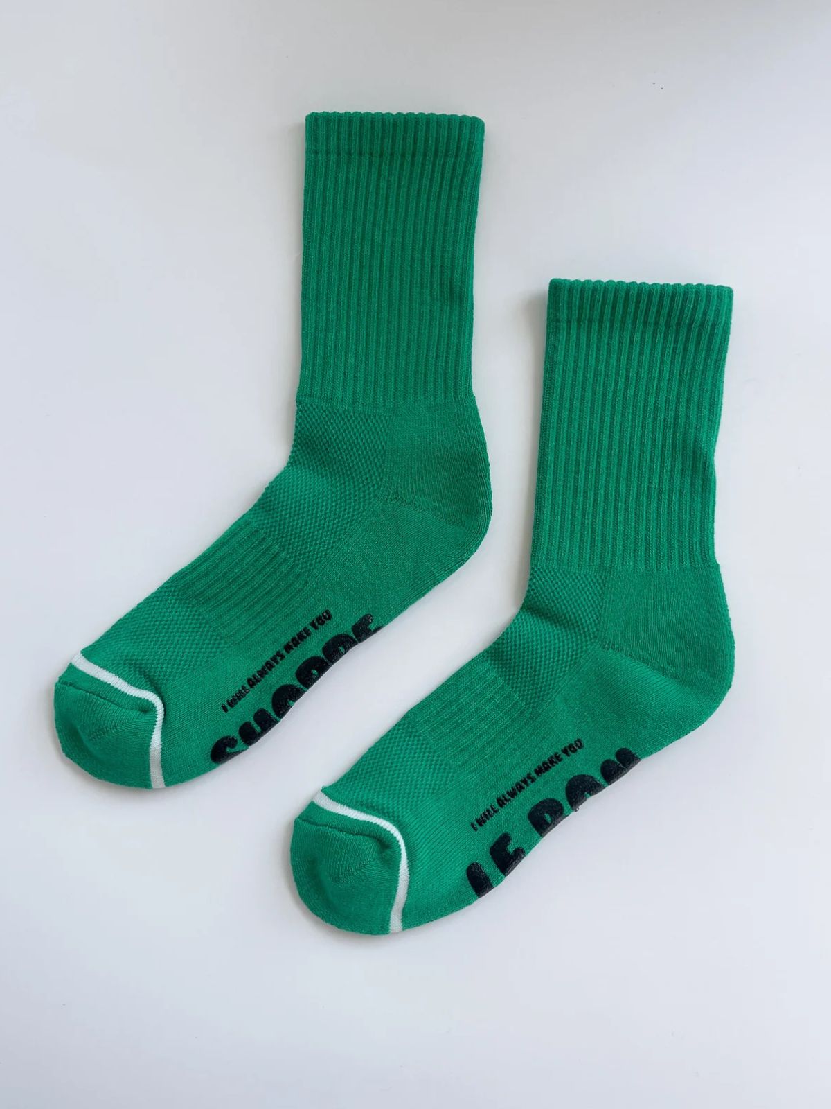 Iris Fashion - LE BON SHOPPE - Hugger Socks - Kelly + Black