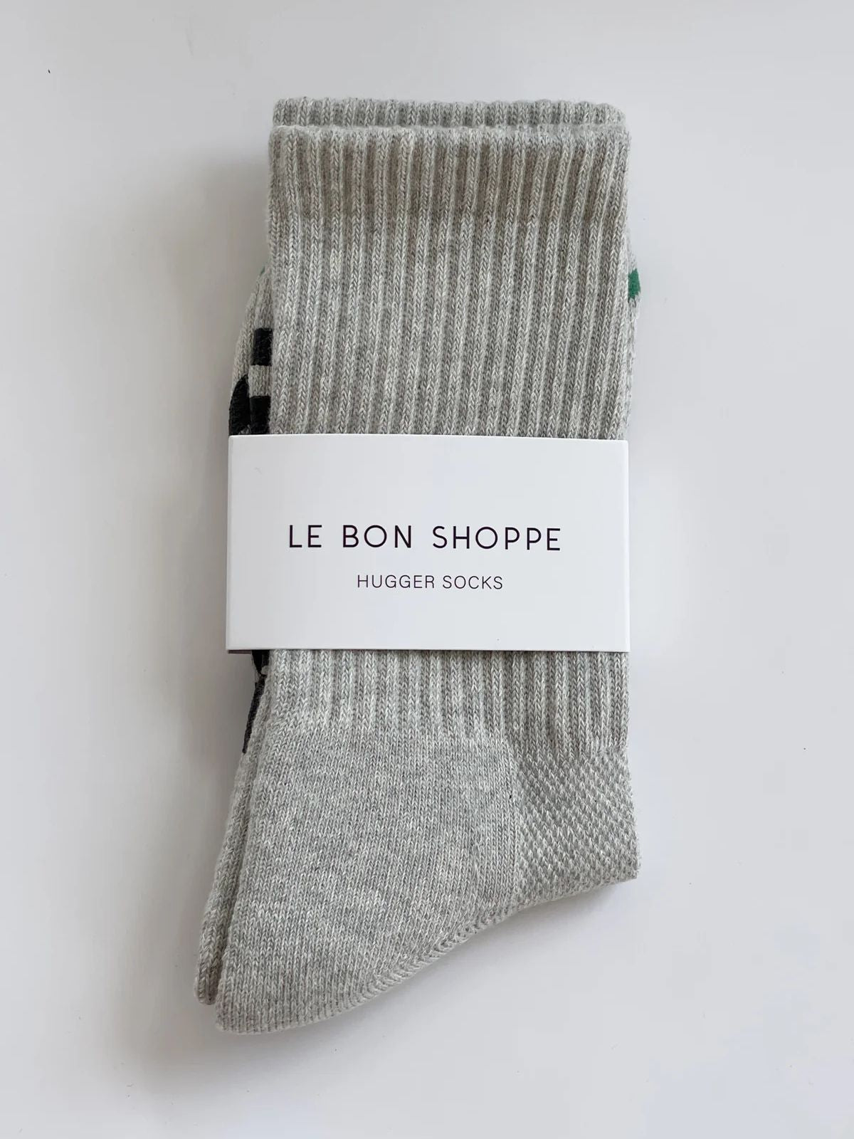 Iris Fashion - LE BON SHOPPE - Hugger Socks - Heather Grey + Black