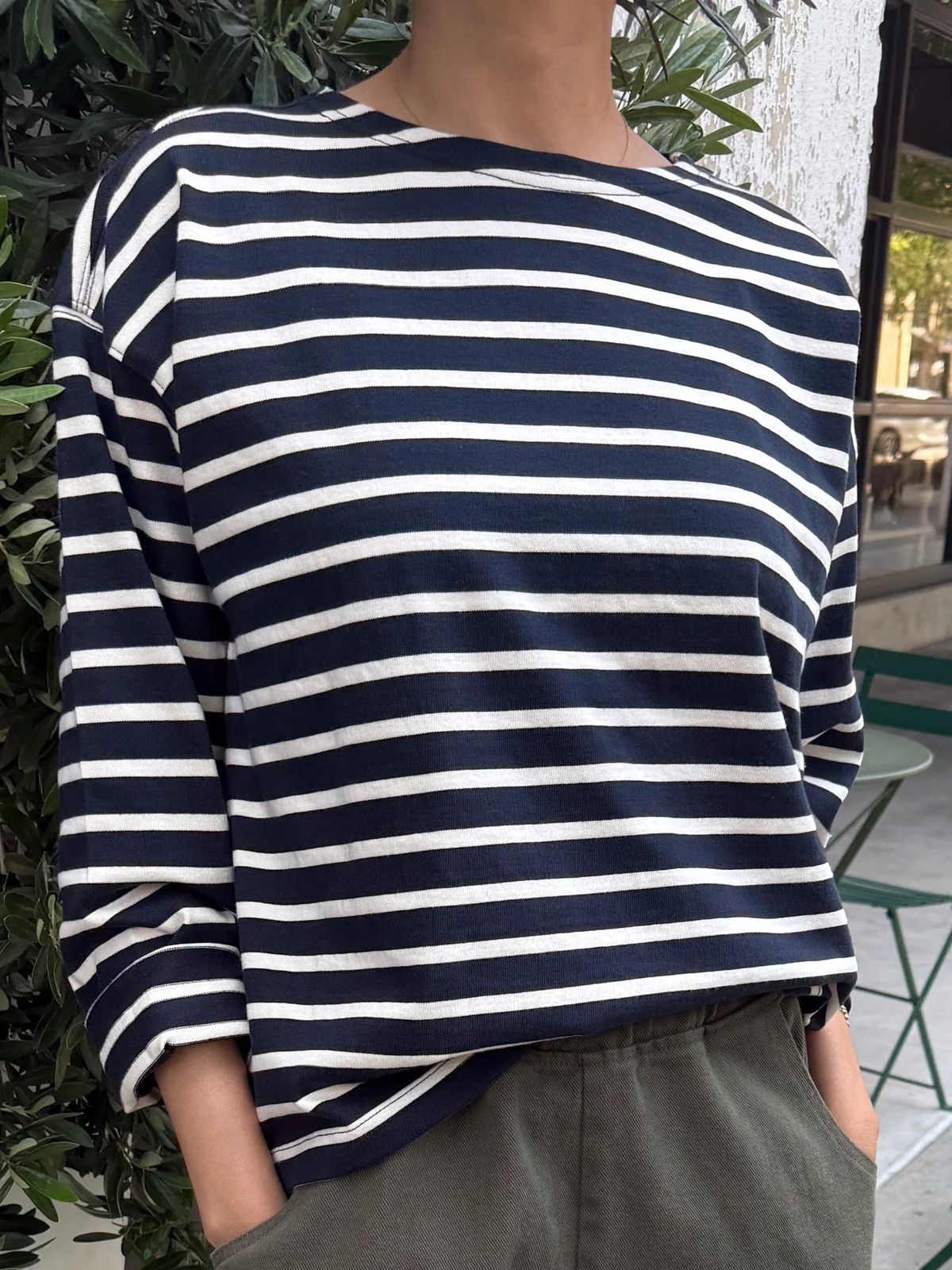 Iris Fashion - LE BON SHOPPE - Sailor Stripe Top - Navy