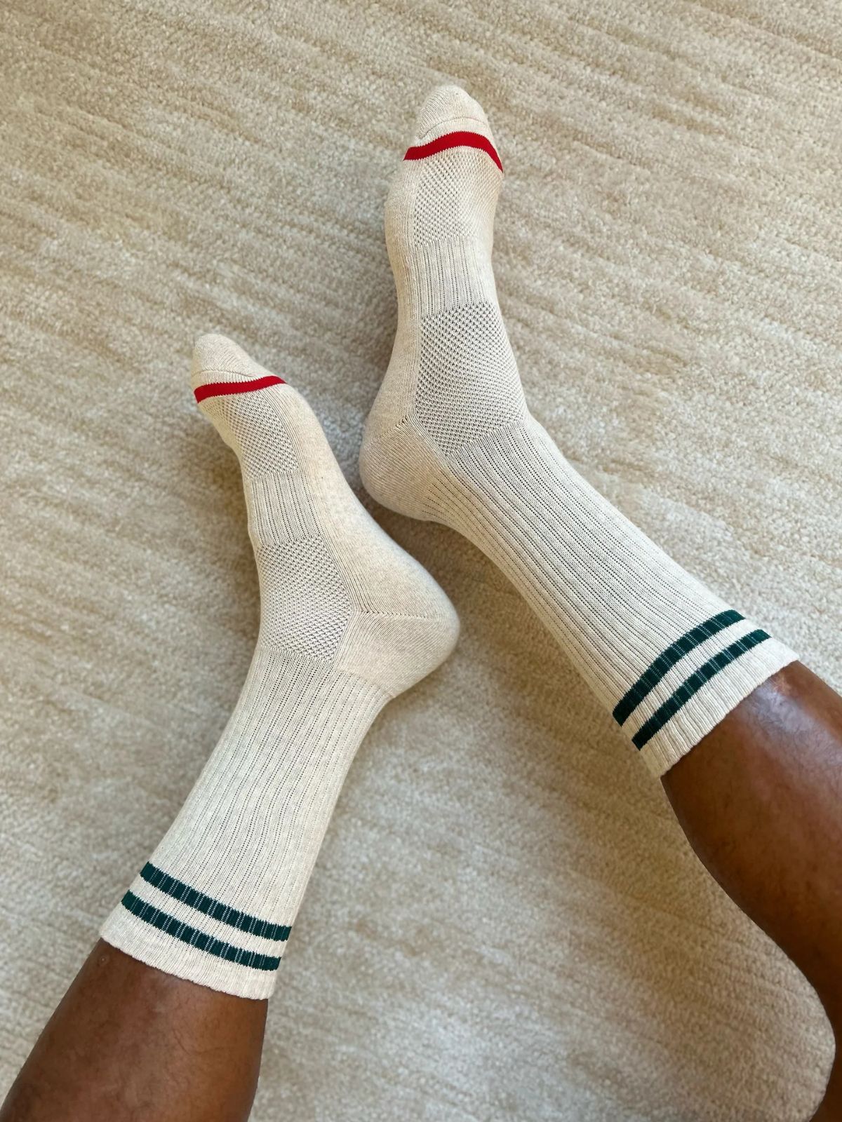 Extended Boyfriend Socks - Oatmeal