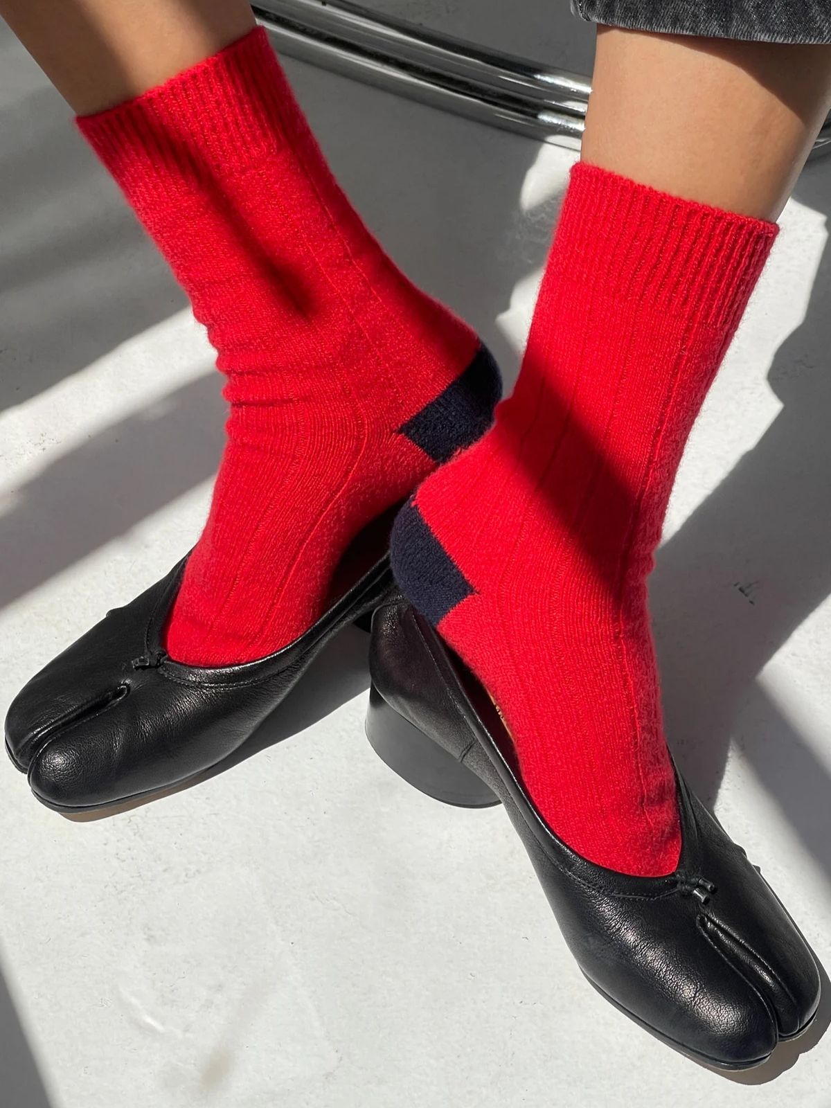 Classic Cashmere Socks - Poppy Red