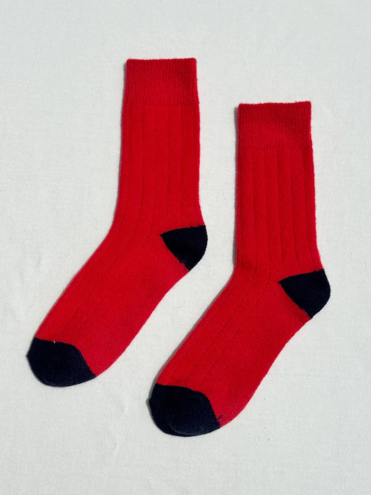 Classic Cashmere Socks - Poppy Red