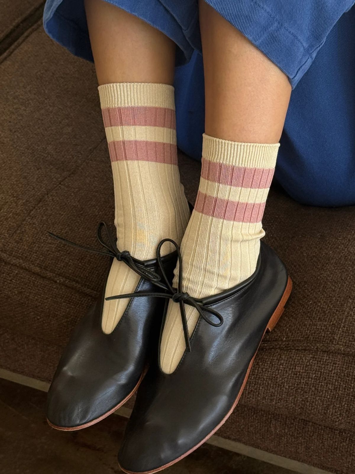 Her Varsity Socks - Rose
