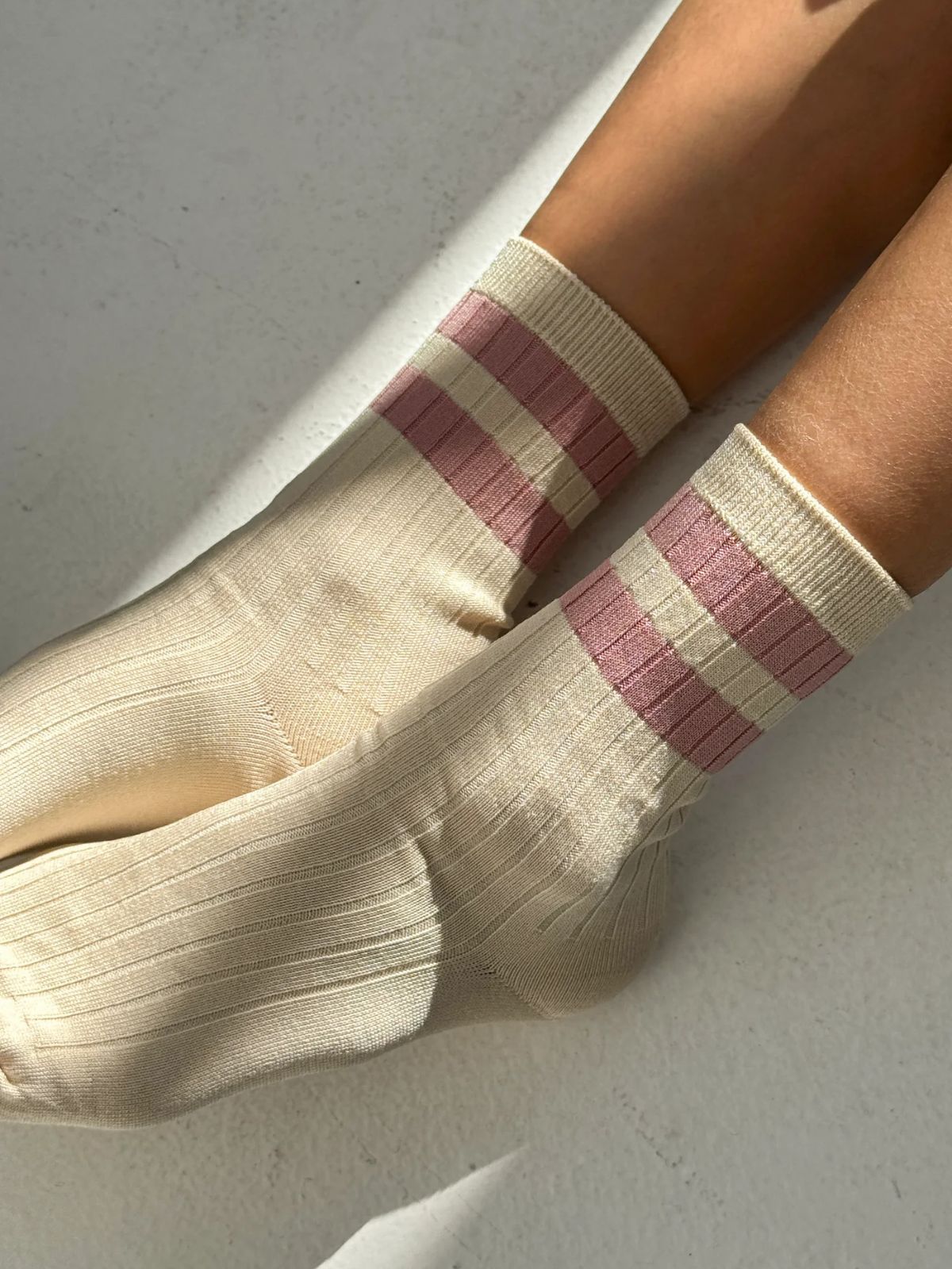 Her Varsity Socks - Rose