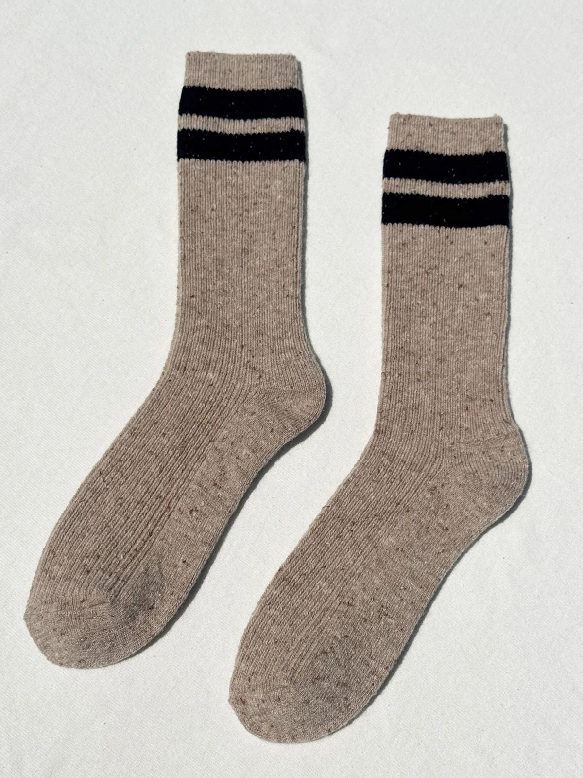 Snow Varsity Socks - Beige