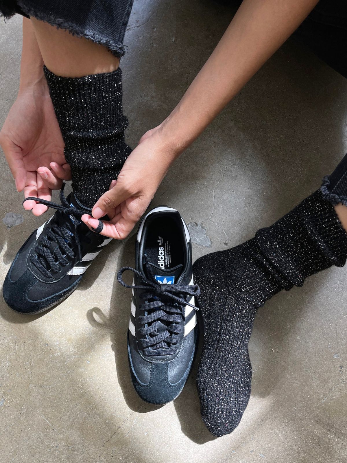 Winter Sparkle Socks - Starry Night