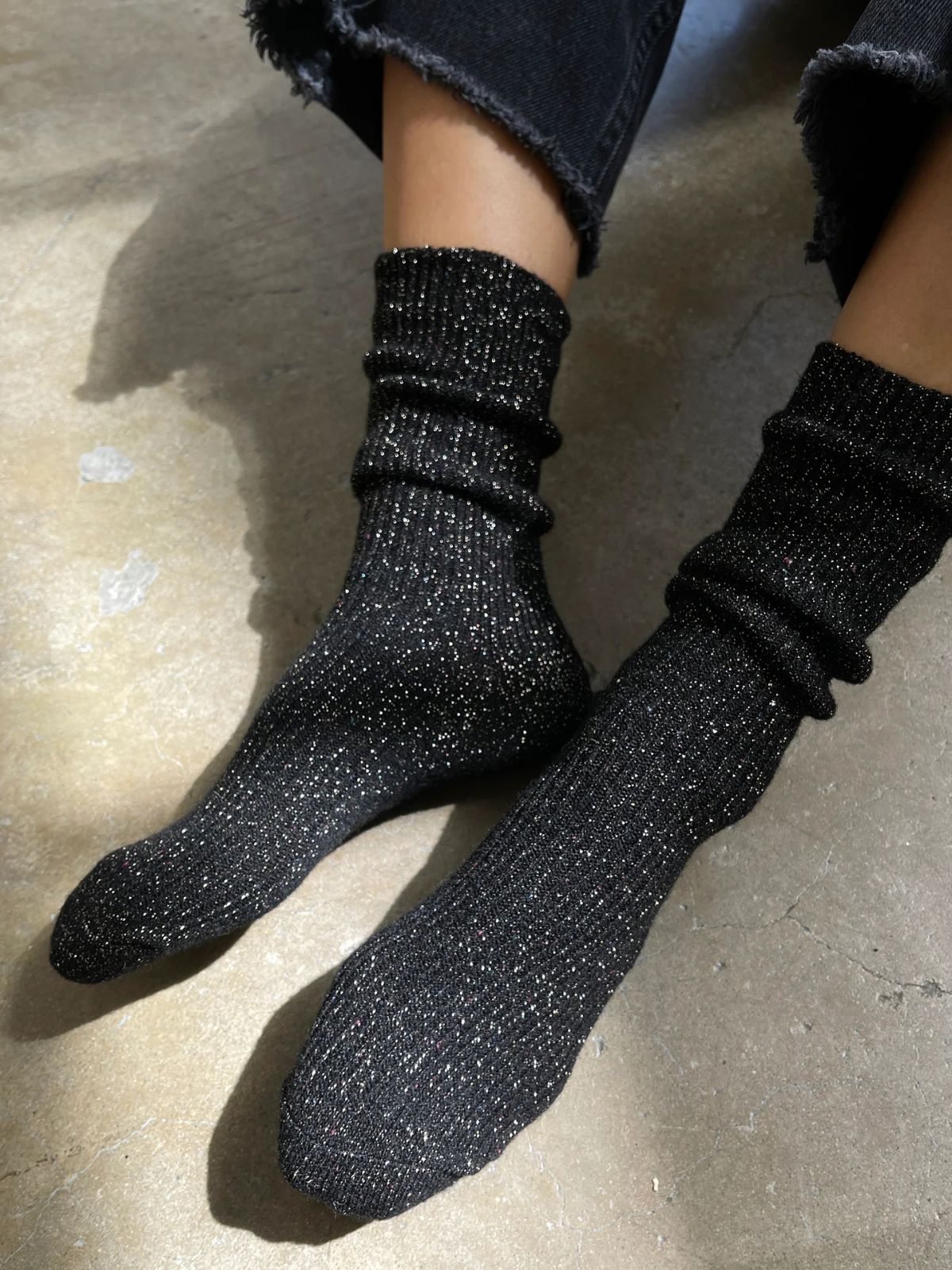 Winter Sparkle Socks - Starry Night