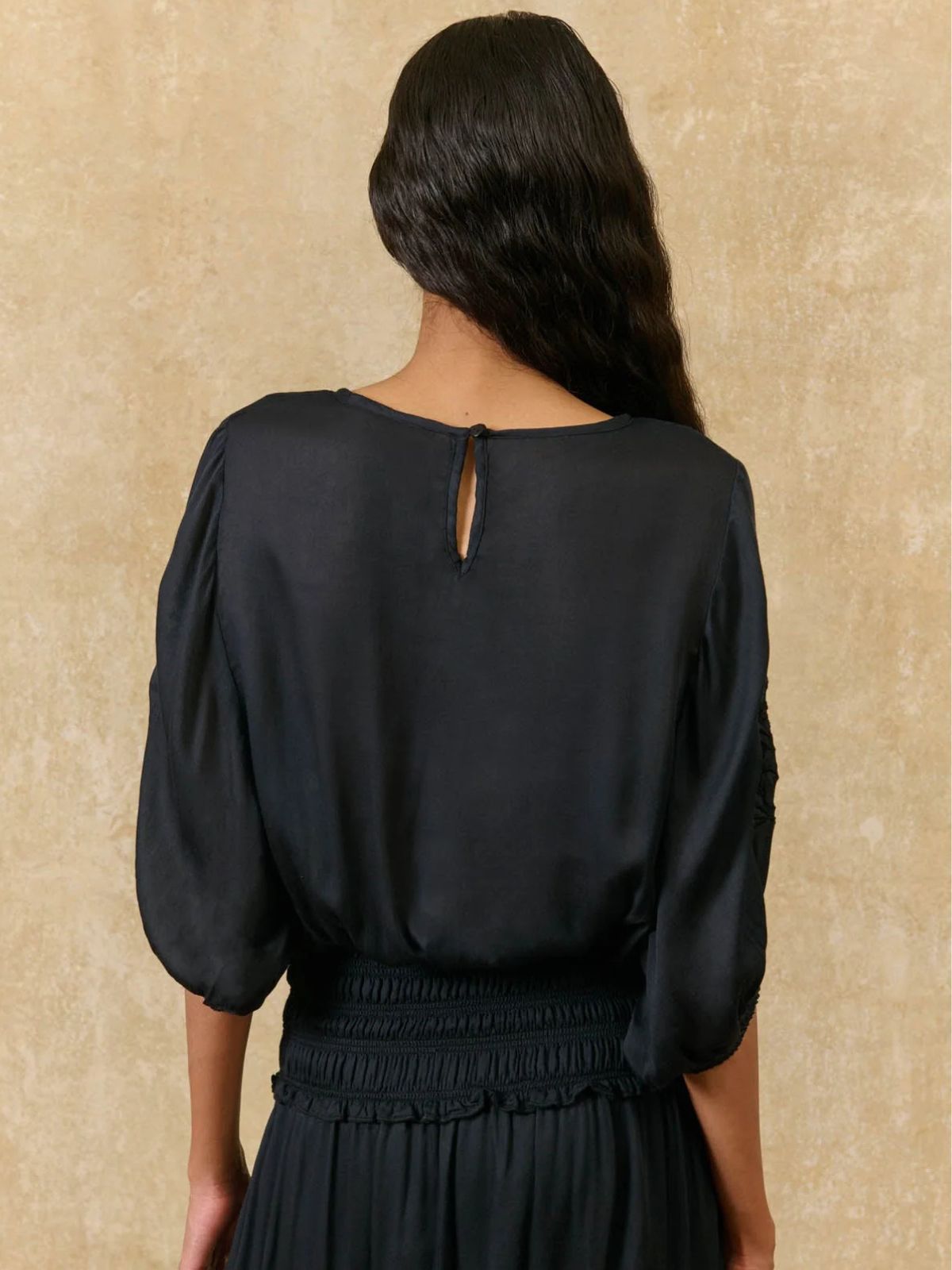Chayana Embroidered Blouse - Black