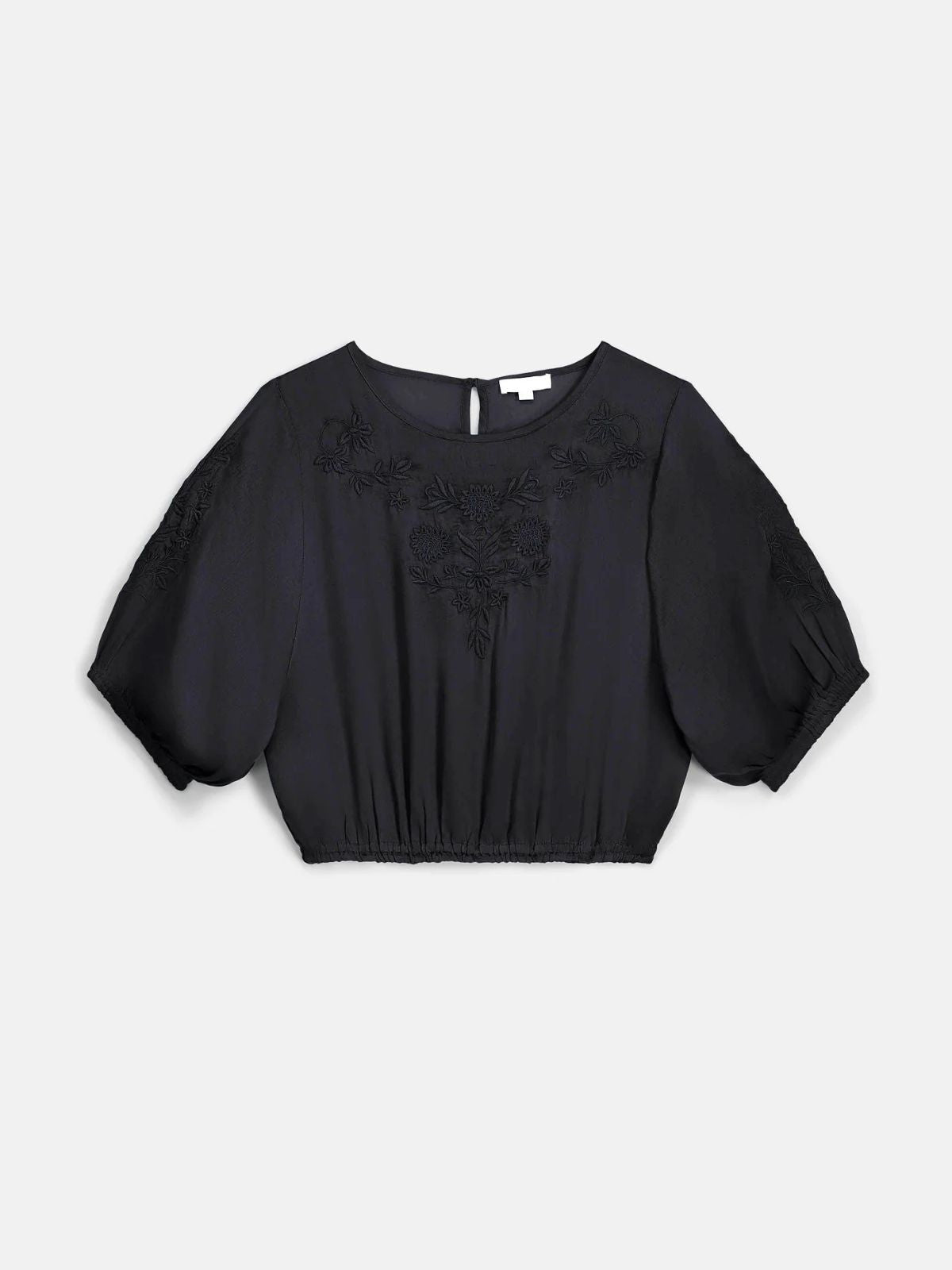 Chayana Embroidered Blouse - Black