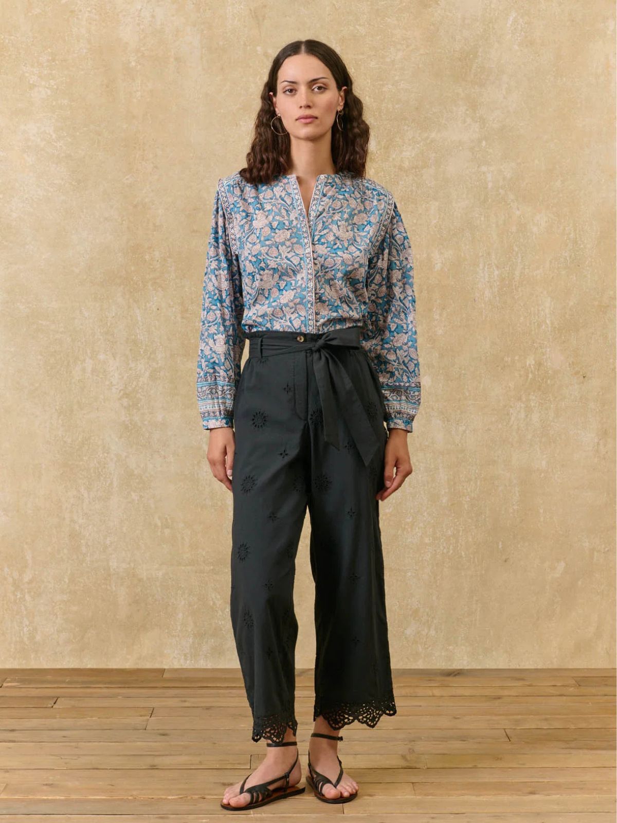 Jane Printed Shirt - Blue