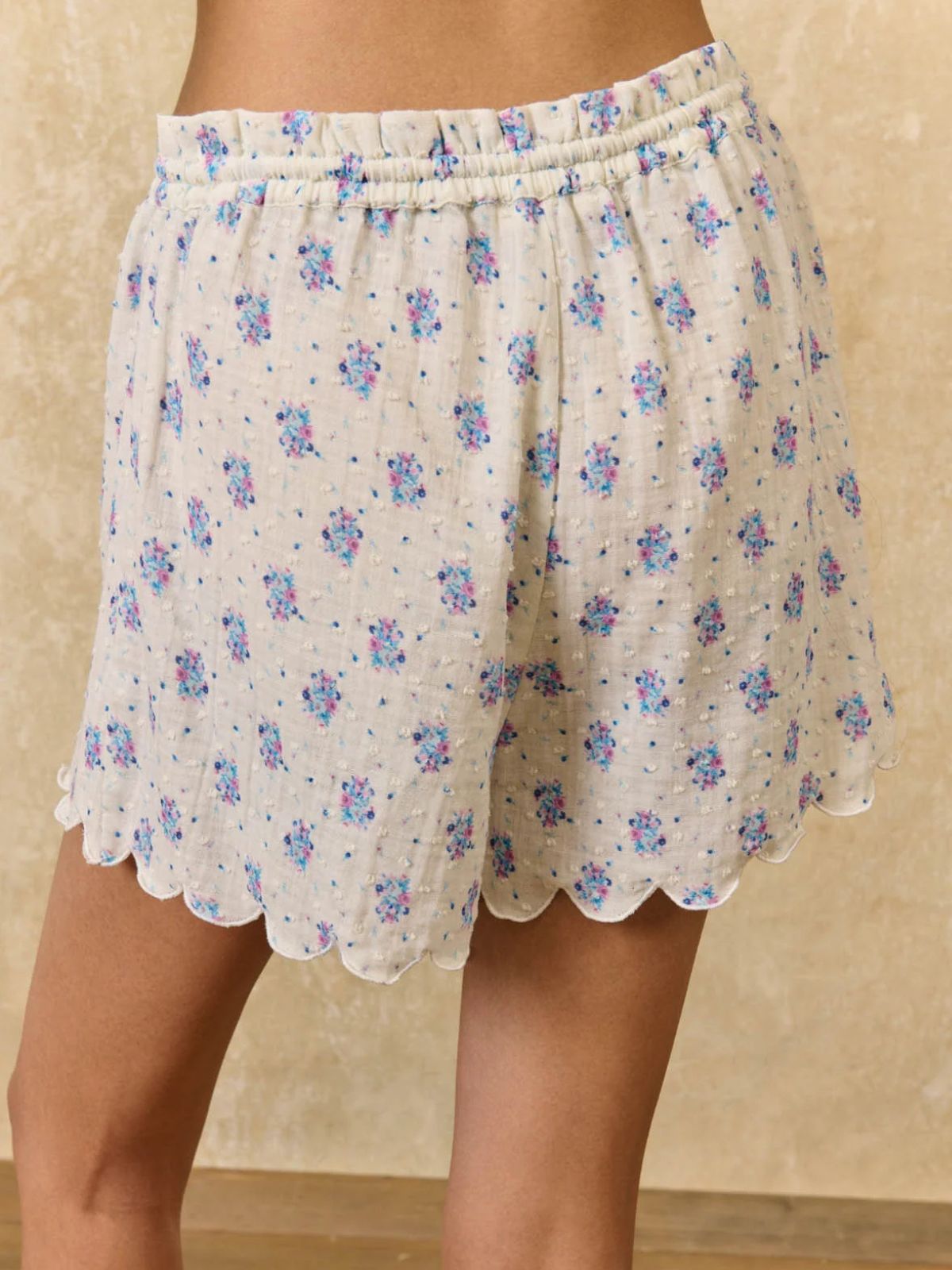 Minala Floral Pajamas Set - Cream