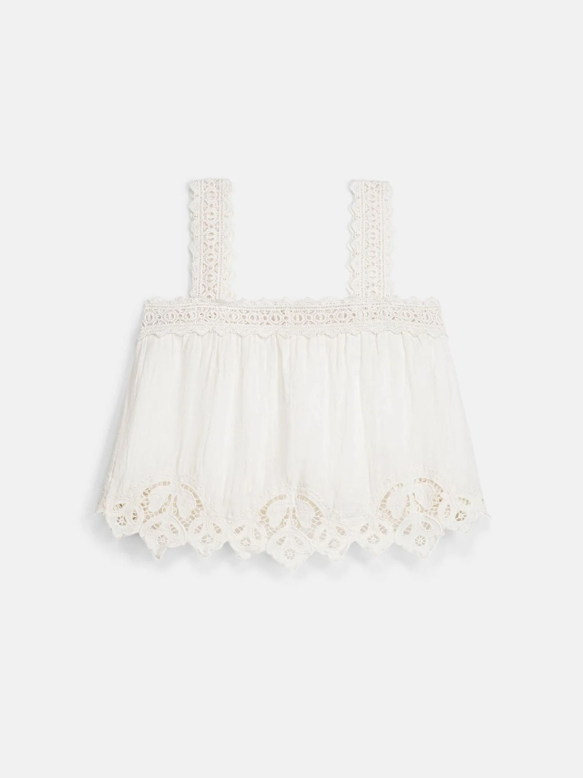 Paralio Double Cotton Gauze Camisole - Off  White