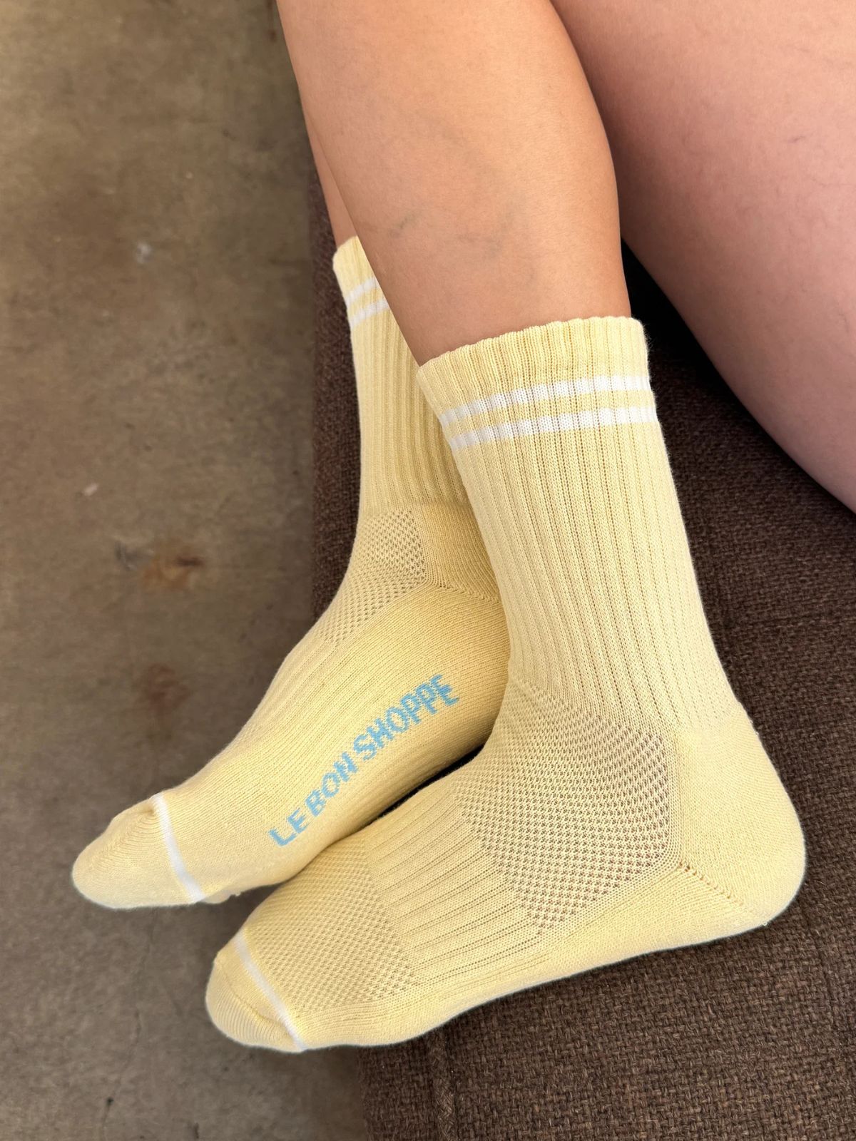 Boyfriend Socks - Lemon