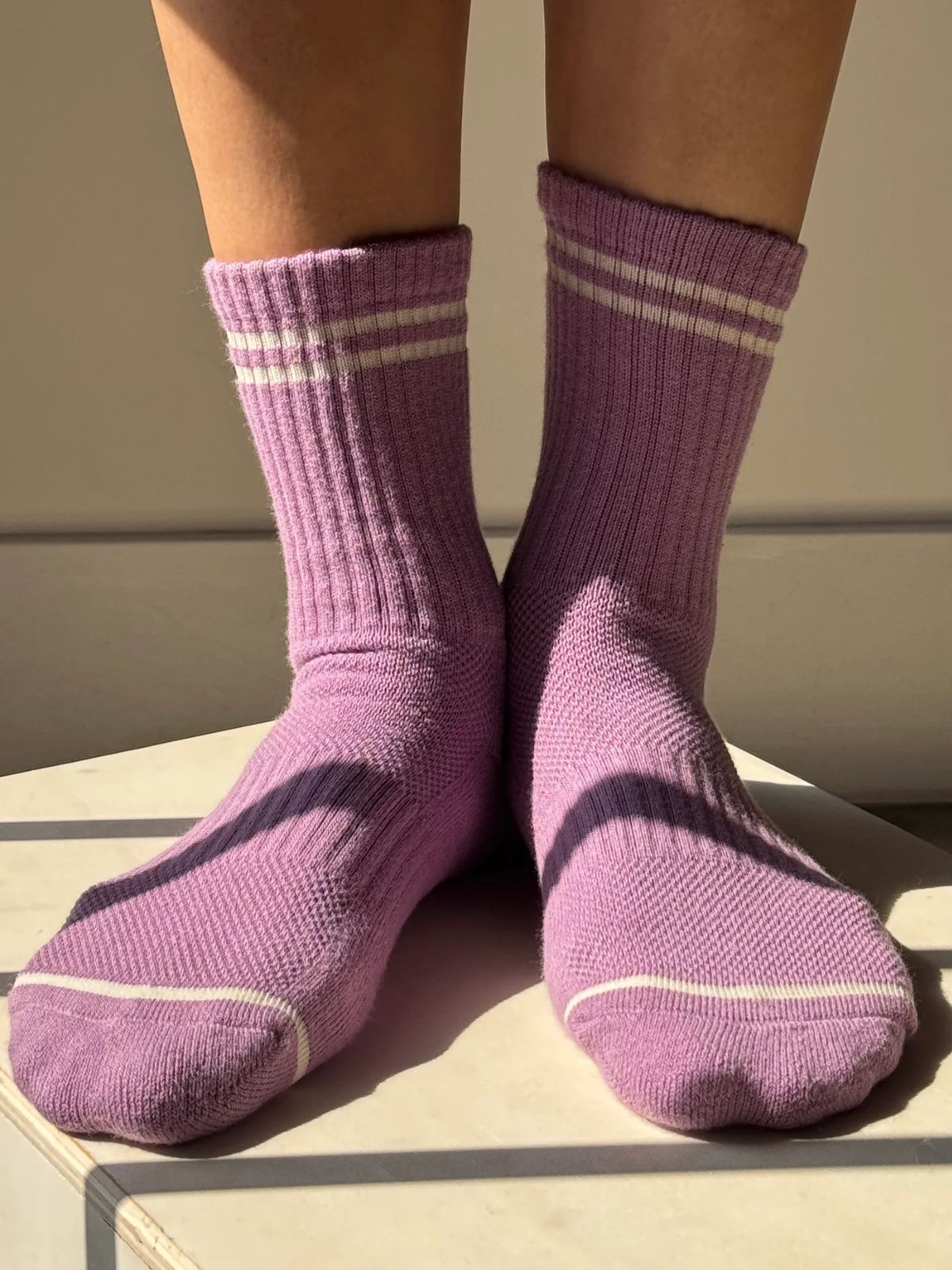 Boyfriend Socks - Lilac