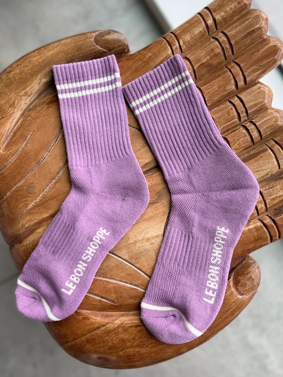 Boyfriend Socks - Lilac