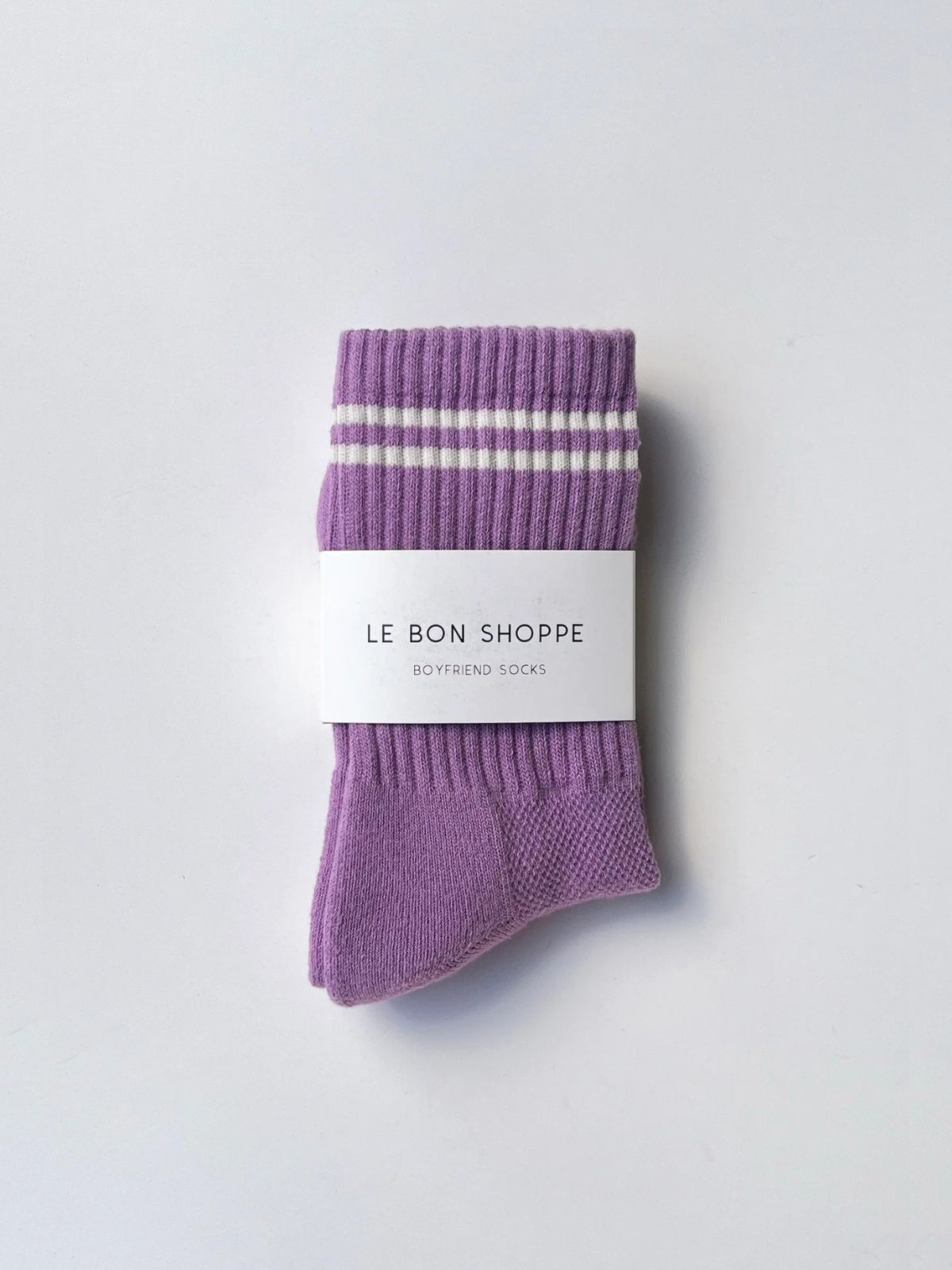 Boyfriend Socks - Lilac
