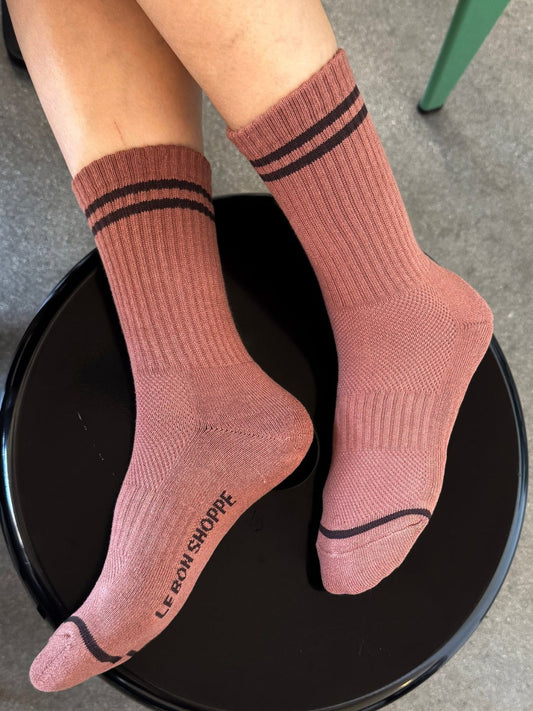 Boyfriend Socks - Clay
