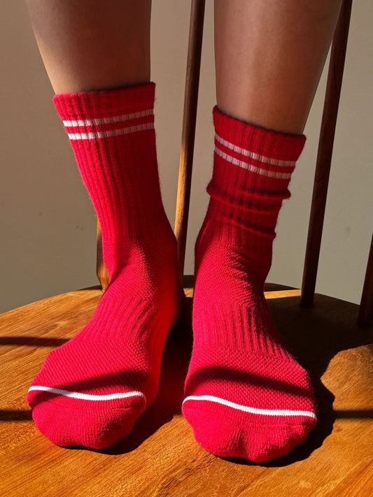 Boyfriend Socks - Red