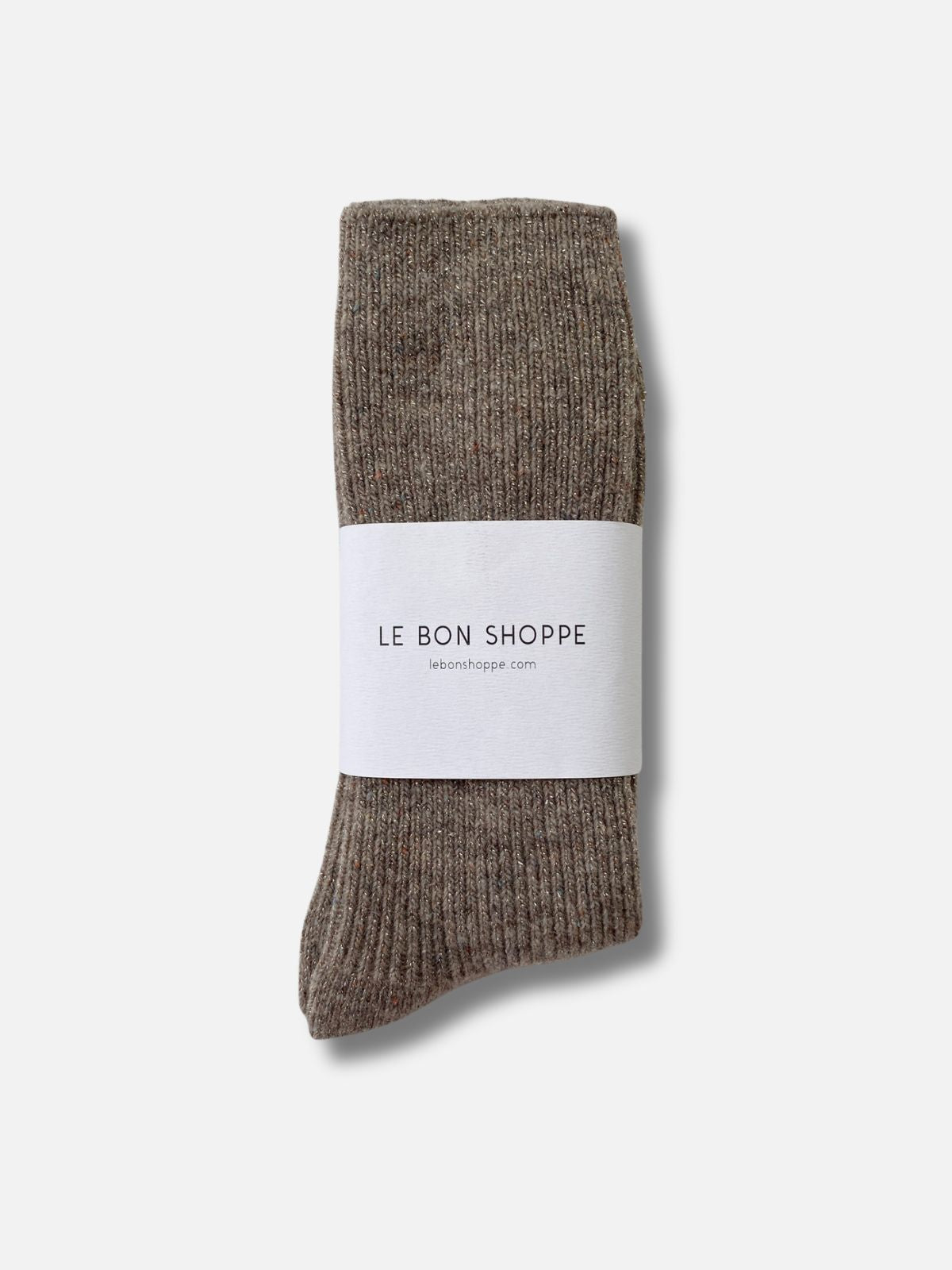 Winter Sparkle Socks - Nutmeg