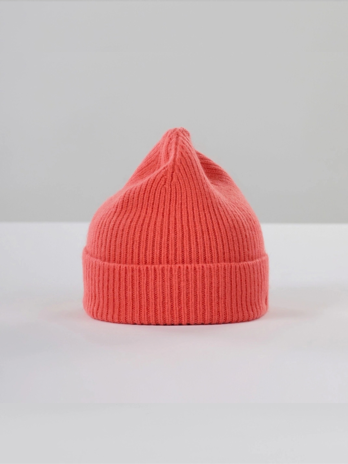 Wool Beanie - Salmon