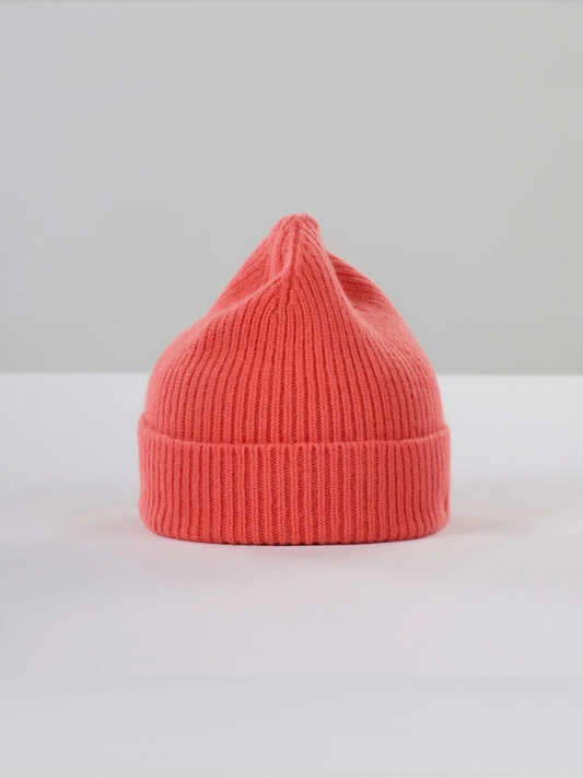 Wool Beanie - Salmon